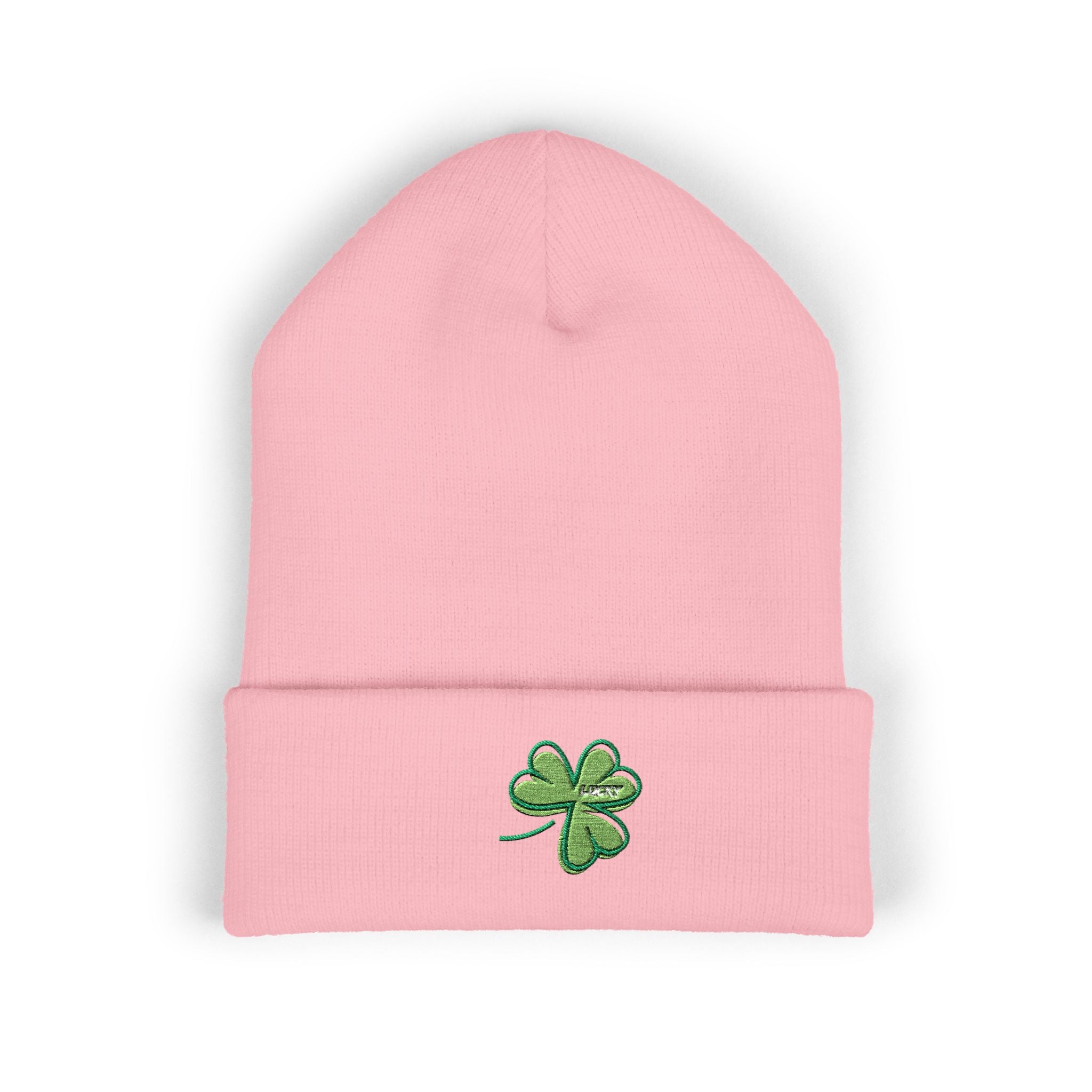St. Patrick's Day 4-Leaf Clover Embroidered Beanie