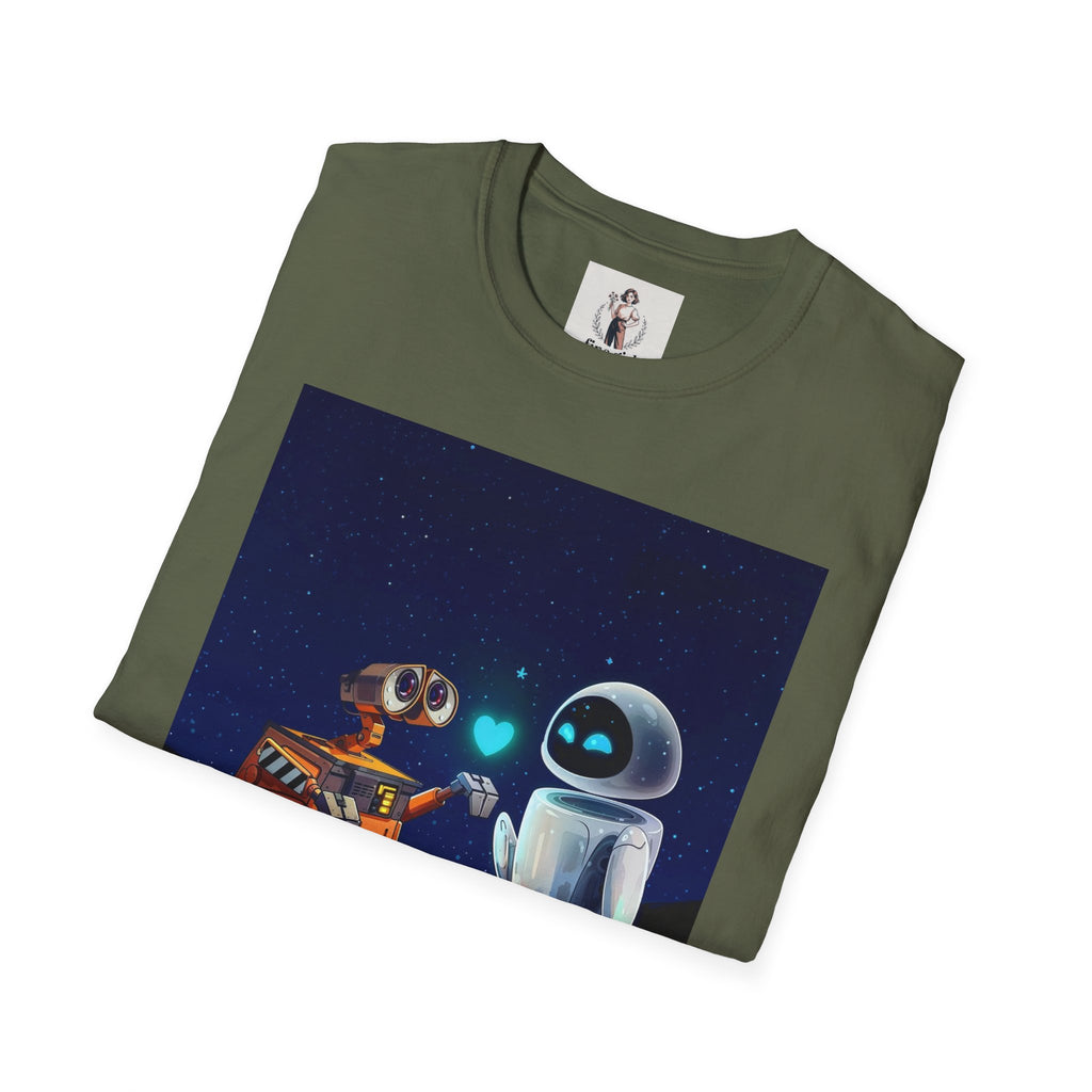 Wall-E Pixar Animation Unisex T-Shirt, Walt Disney Tee, Movie Lover Gift, Graphic Novelty Shirt, Cartoon Character Apparel