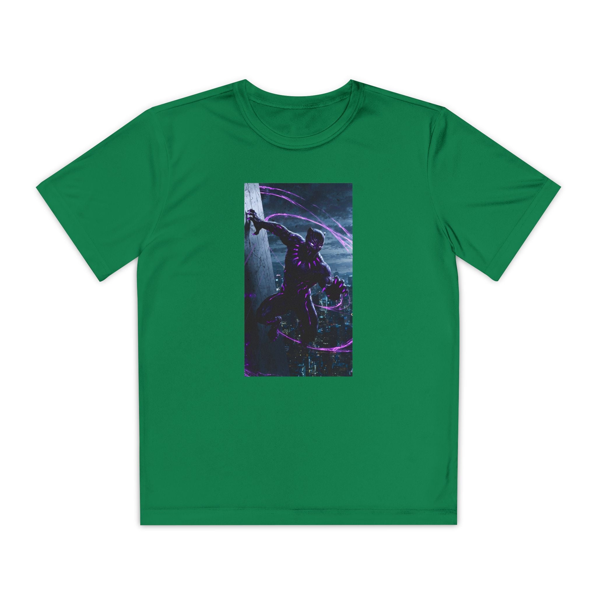 The Black Panther Superhero Marvel Patriotic, Kids Graphic T-Shirt, Boys Hero Top, Girls Comic Book Clothing, Birthday
