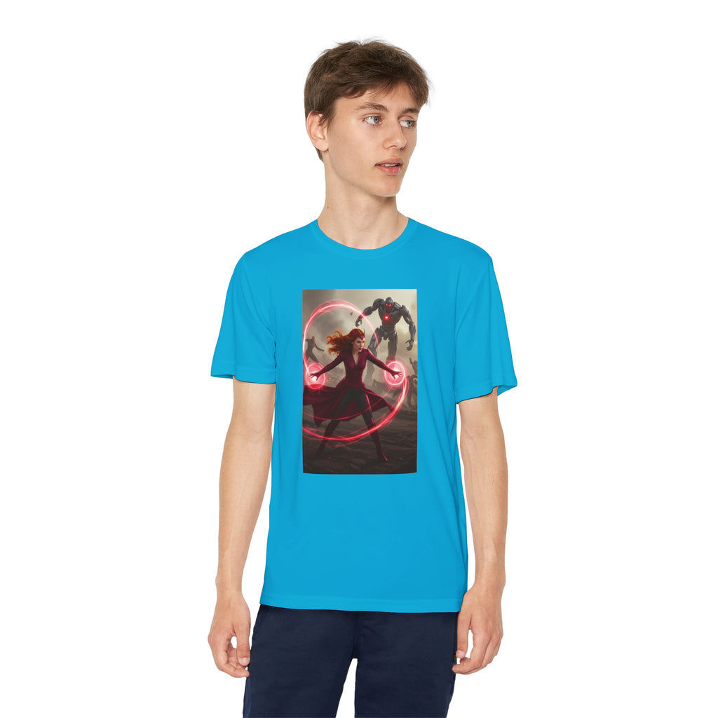 Superhero Youth T-Shirt Sports Graphic Tee, Cool Athletic Shirt for Kids