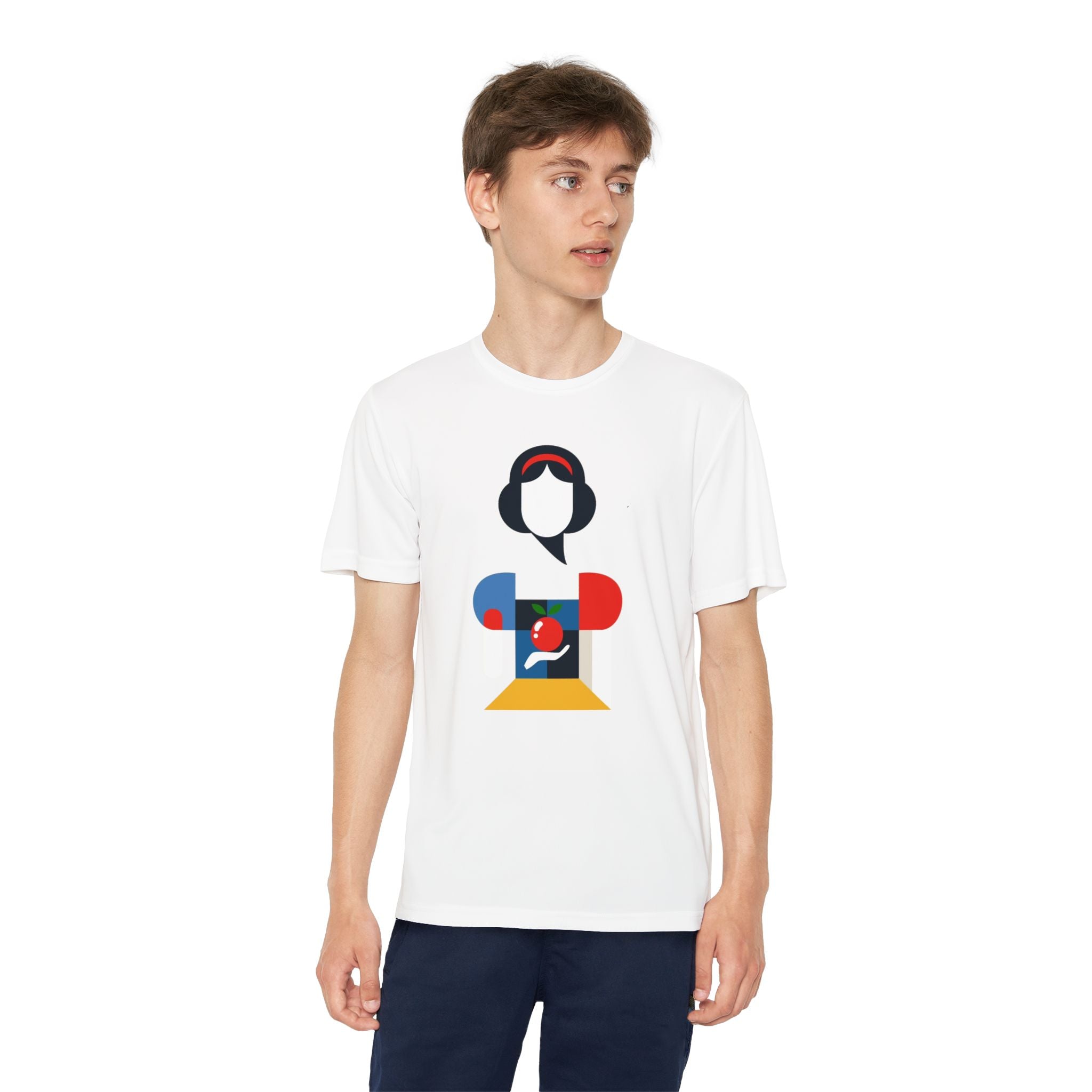 Snow White Youth T-Shirt Sports Graphic Tee, Cool Athletic Shirt for Kids, Perfect for Sports Events, Team Spirit