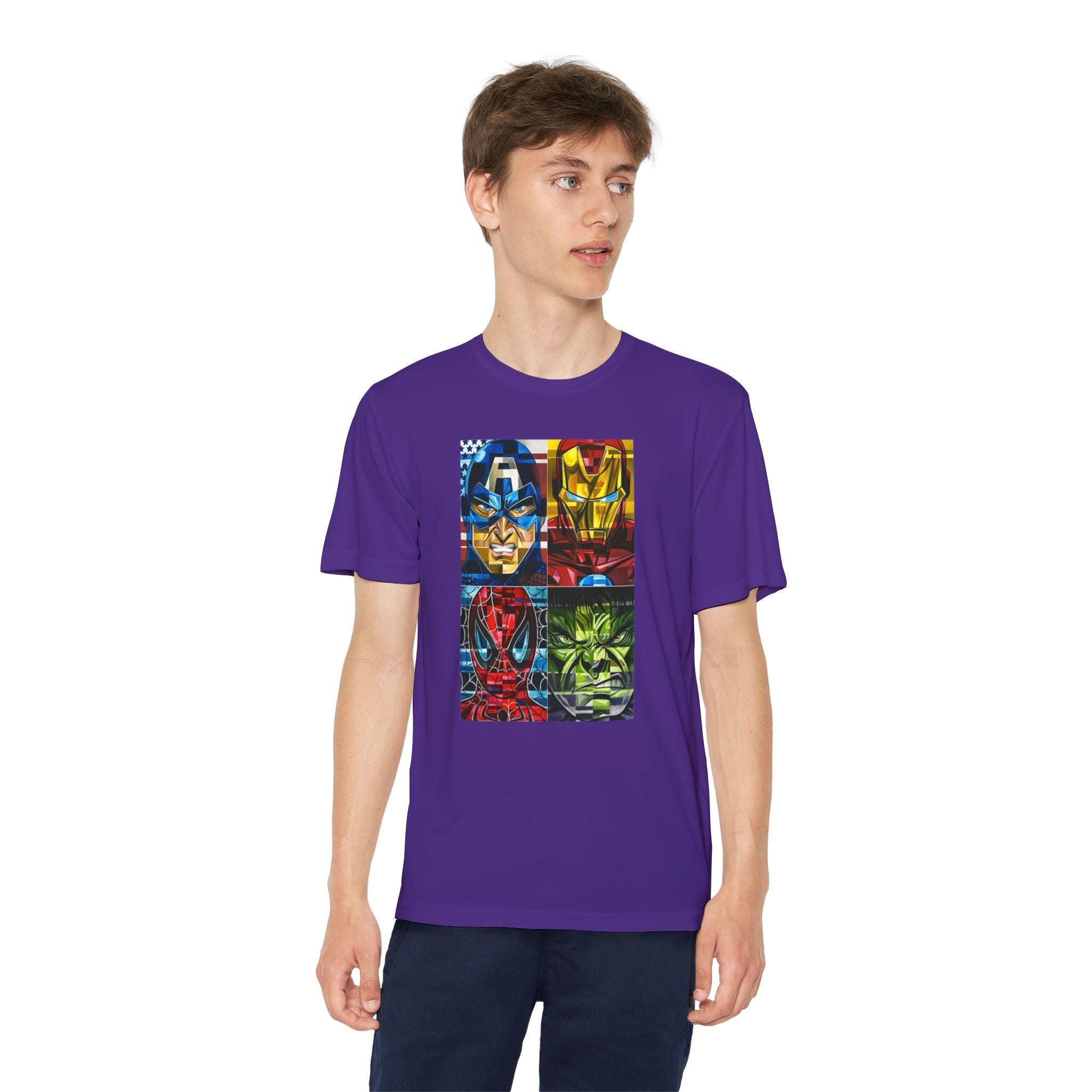 Advengers Youth T-Shirt Sports Graphic Tee, Cool Athletic Shirt for Kids, Perfect for Sports Events, Team Spirit