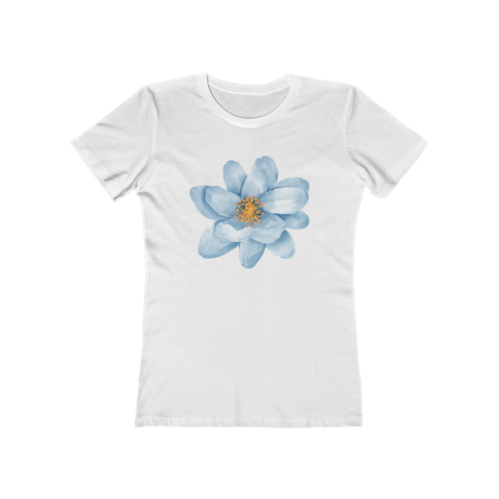 Flower Women's Tshirt, Floral Graphic Tee, Casual Top for Her, Spring Blossom Shirt, Botanical Print Blouse