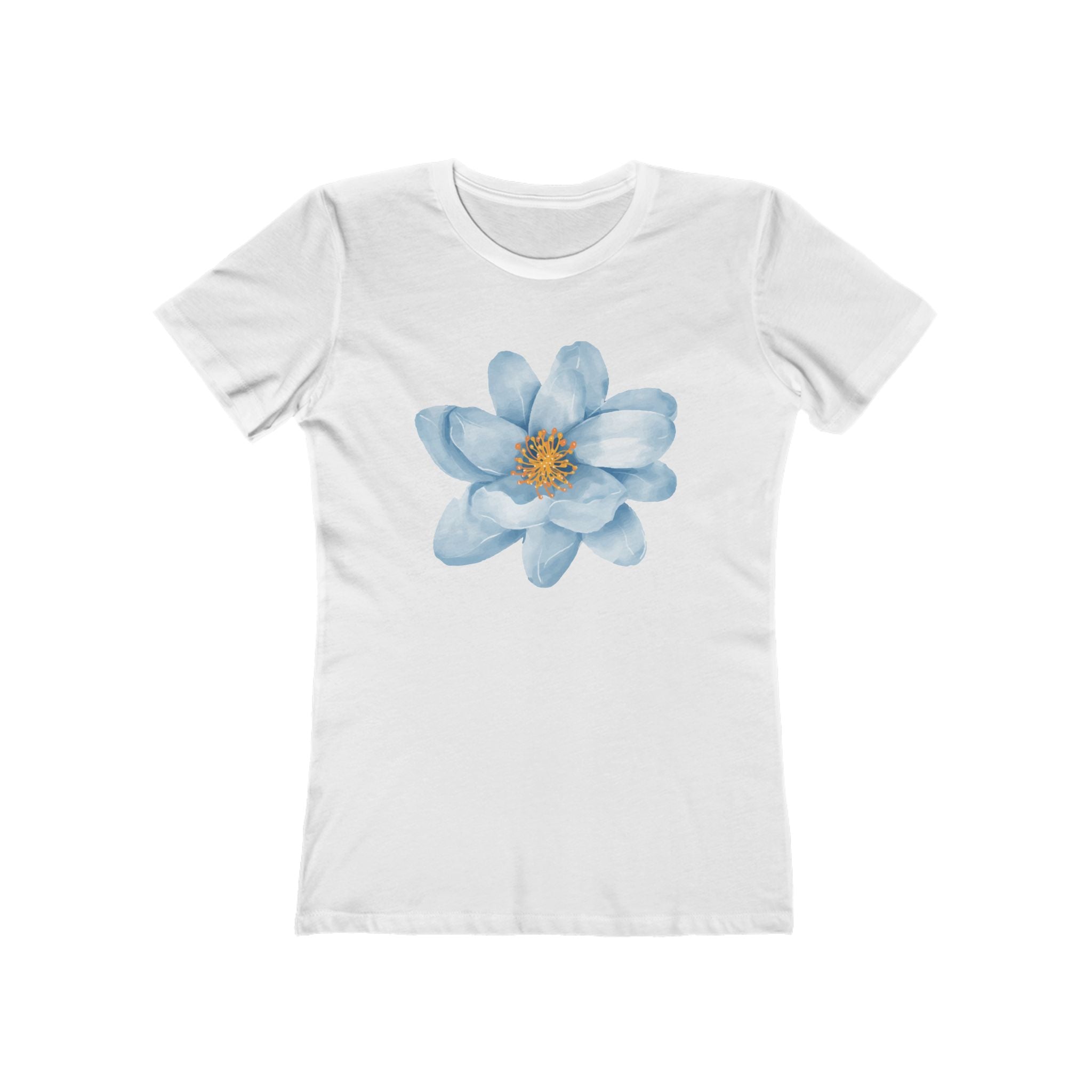 Flower Women's Tshirt, Floral Graphic Tee, Casual Top for Her, Spring Blossom Shirt, Botanical Print Blouse