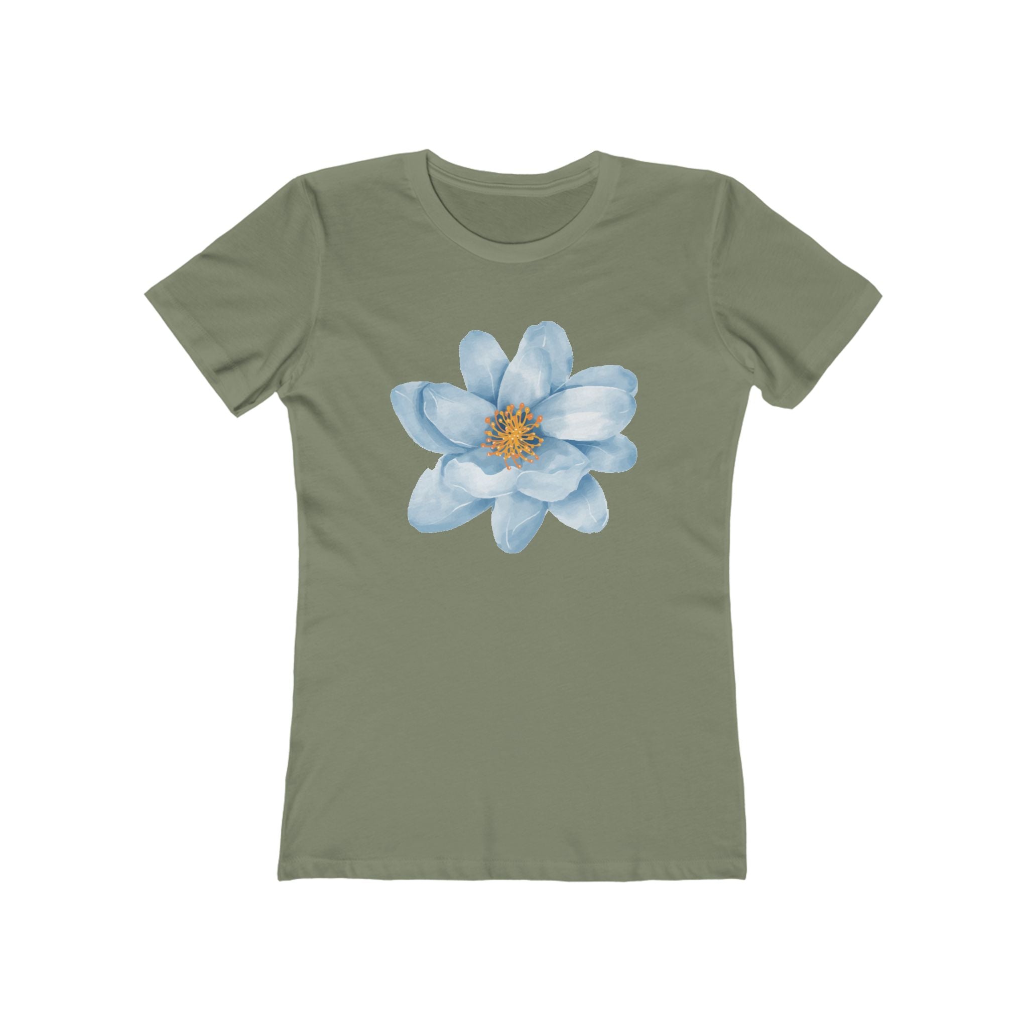 Flower Women's Tshirt, Floral Graphic Tee, Casual Top for Her, Spring Blossom Shirt, Botanical Print Blouse