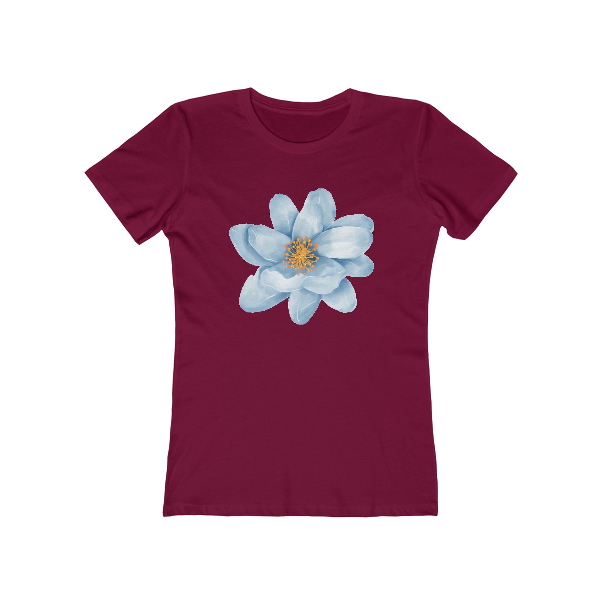 Flower Women's Tshirt, Floral Graphic Tee, Casual Top for Her, Spring Blossom Shirt, Botanical Print Blouse