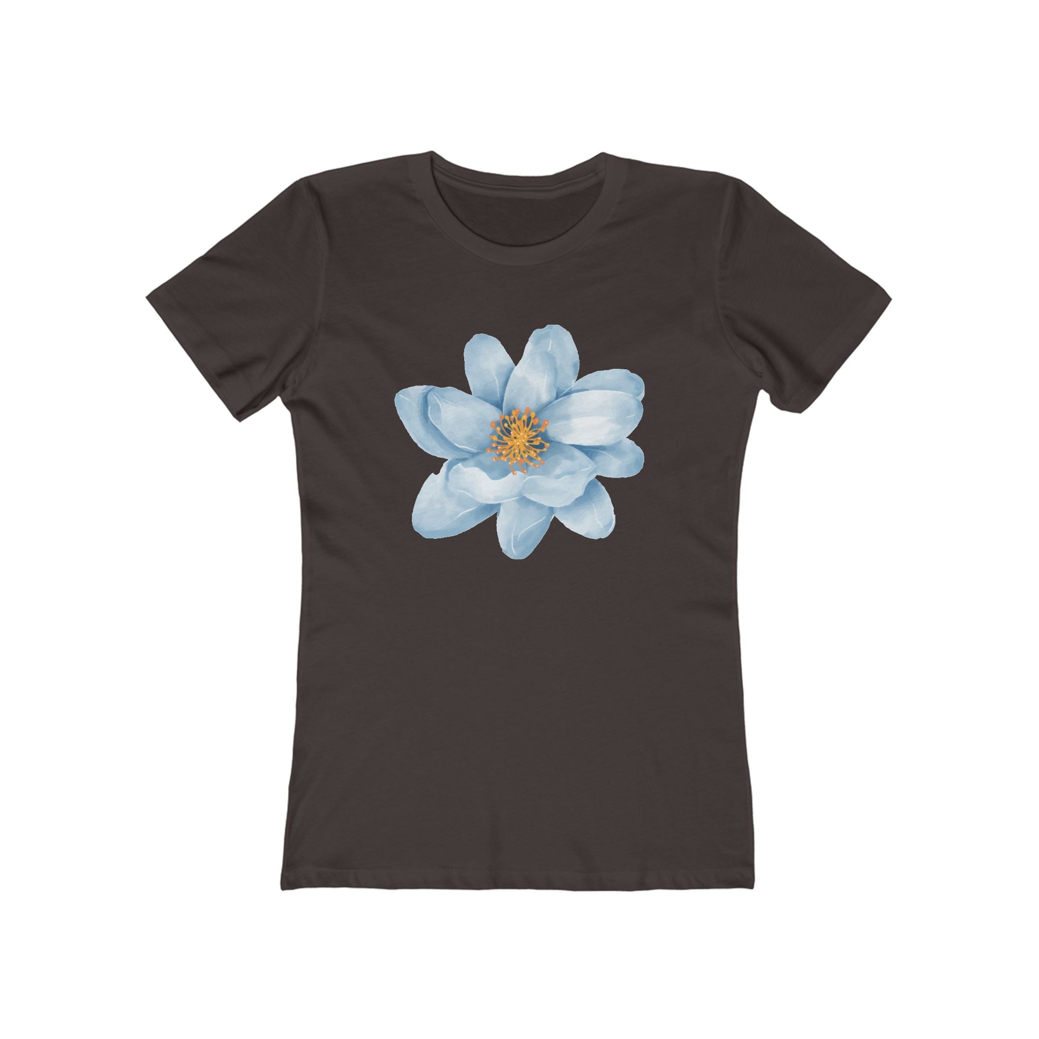 Flower Women's Tshirt, Floral Graphic Tee, Casual Top for Her, Spring Blossom Shirt, Botanical Print Blouse