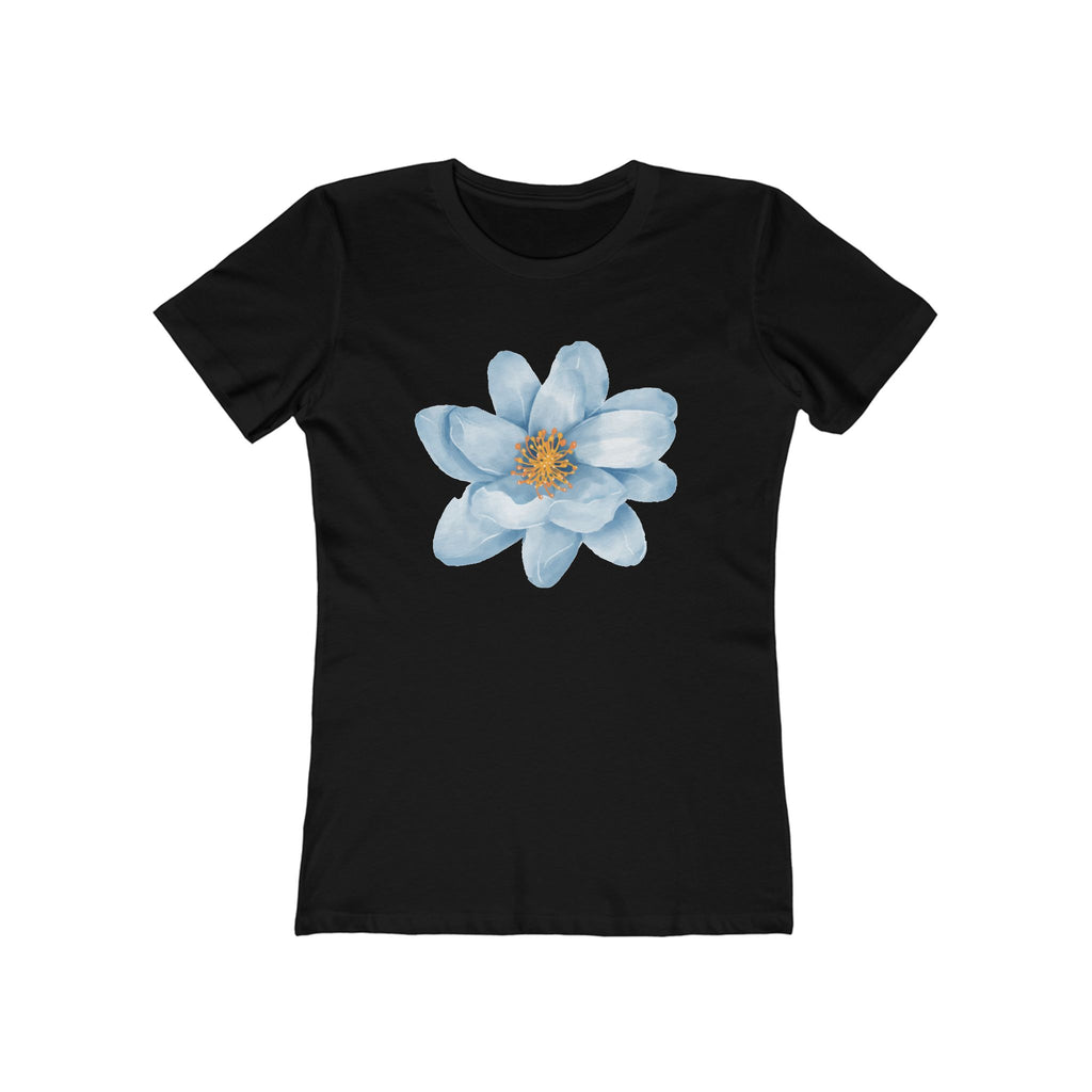 Flower Women's Tshirt, Floral Graphic Tee, Casual Top for Her, Spring Blossom Shirt, Botanical Print Blouse
