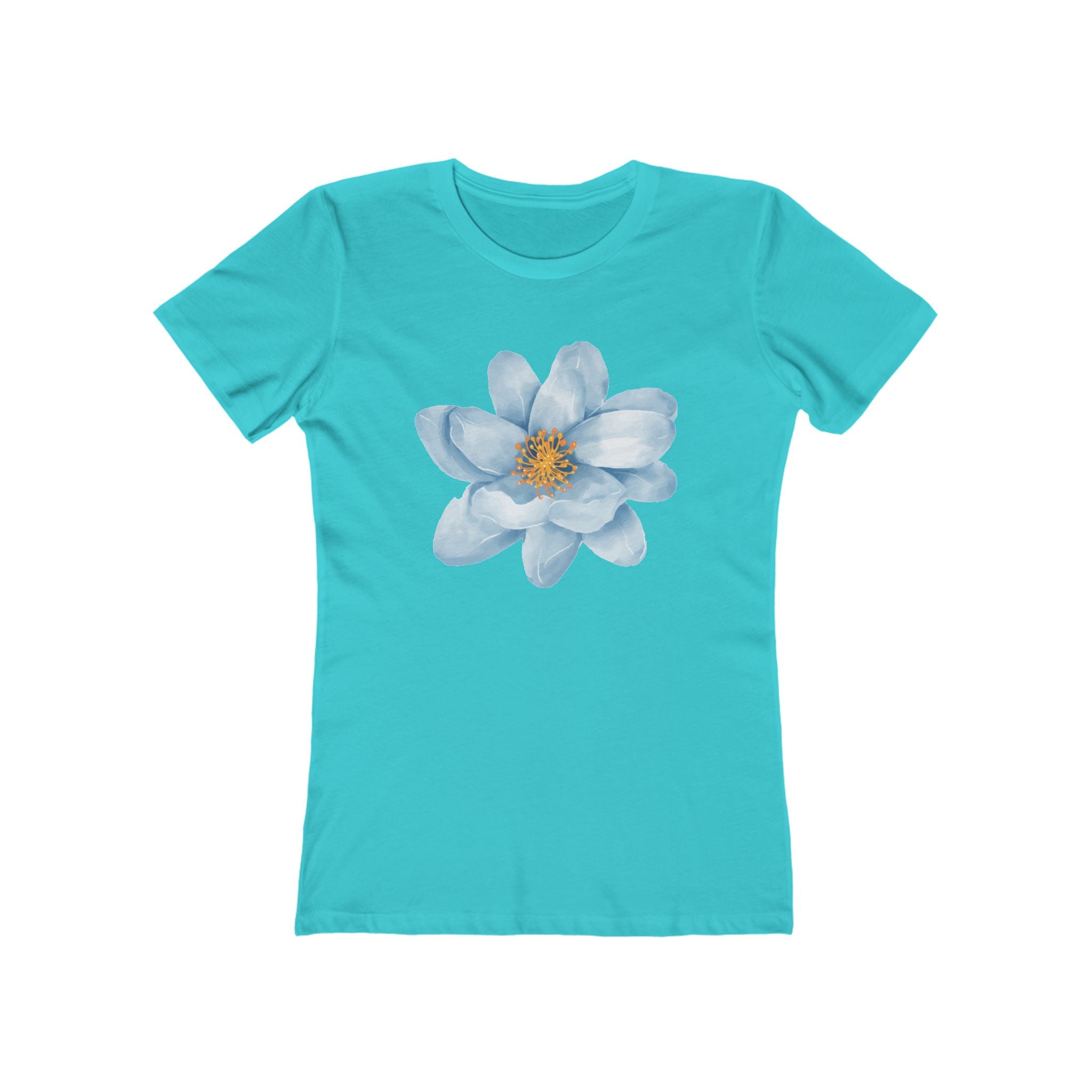 Flower Women's Tshirt, Floral Graphic Tee, Casual Top for Her, Spring Blossom Shirt, Botanical Print Blouse