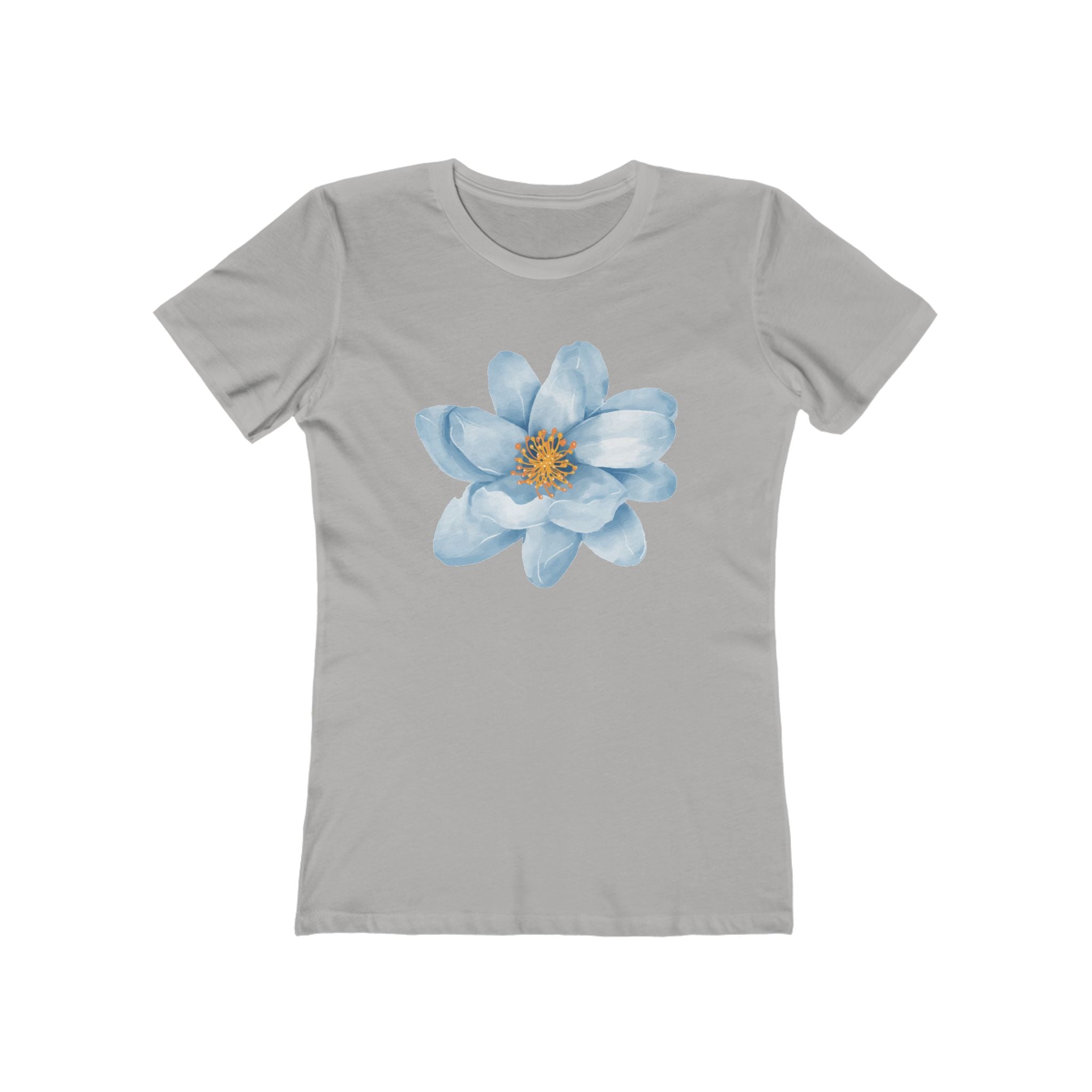 Flower Women's Tshirt, Floral Graphic Tee, Casual Top for Her, Spring Blossom Shirt, Botanical Print Blouse
