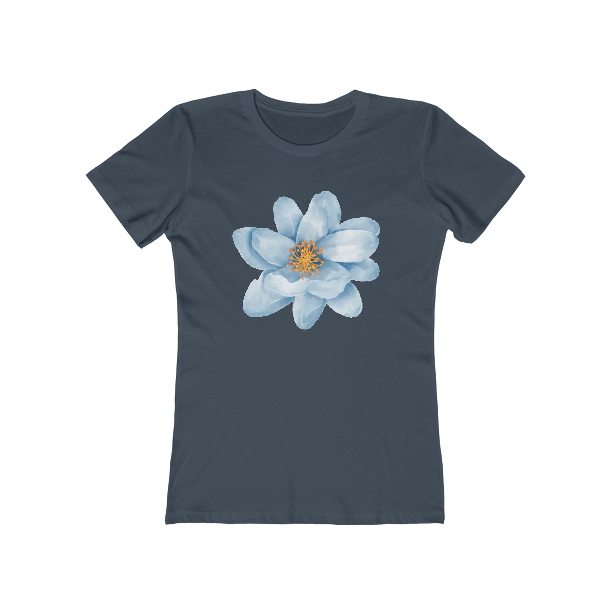 Flower Women's Tshirt, Floral Graphic Tee, Casual Top for Her, Spring Blossom Shirt, Botanical Print Blouse