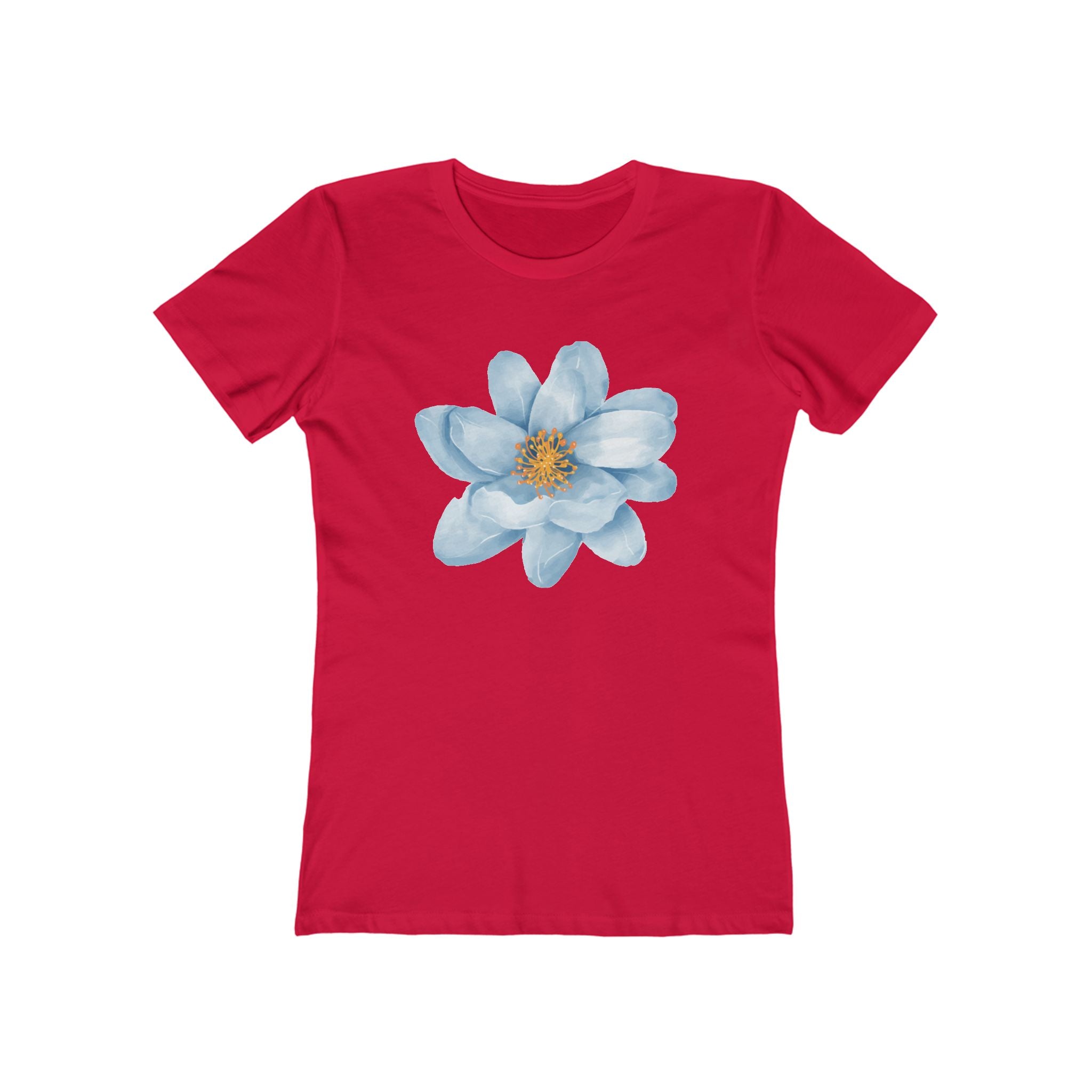 Flower Women's Tshirt, Floral Graphic Tee, Casual Top for Her, Spring Blossom Shirt, Botanical Print Blouse