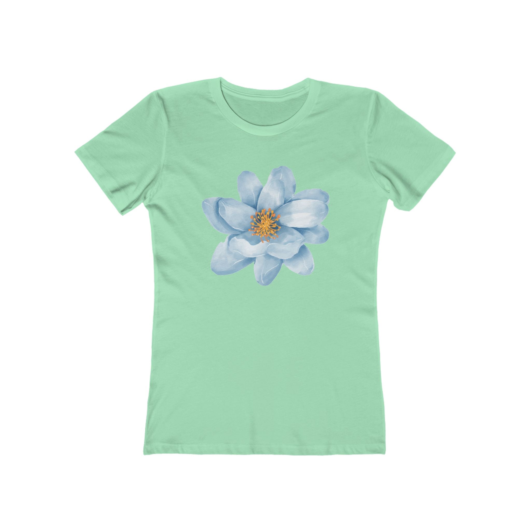 Flower Women's Tshirt, Floral Graphic Tee, Casual Top for Her, Spring Blossom Shirt, Botanical Print Blouse
