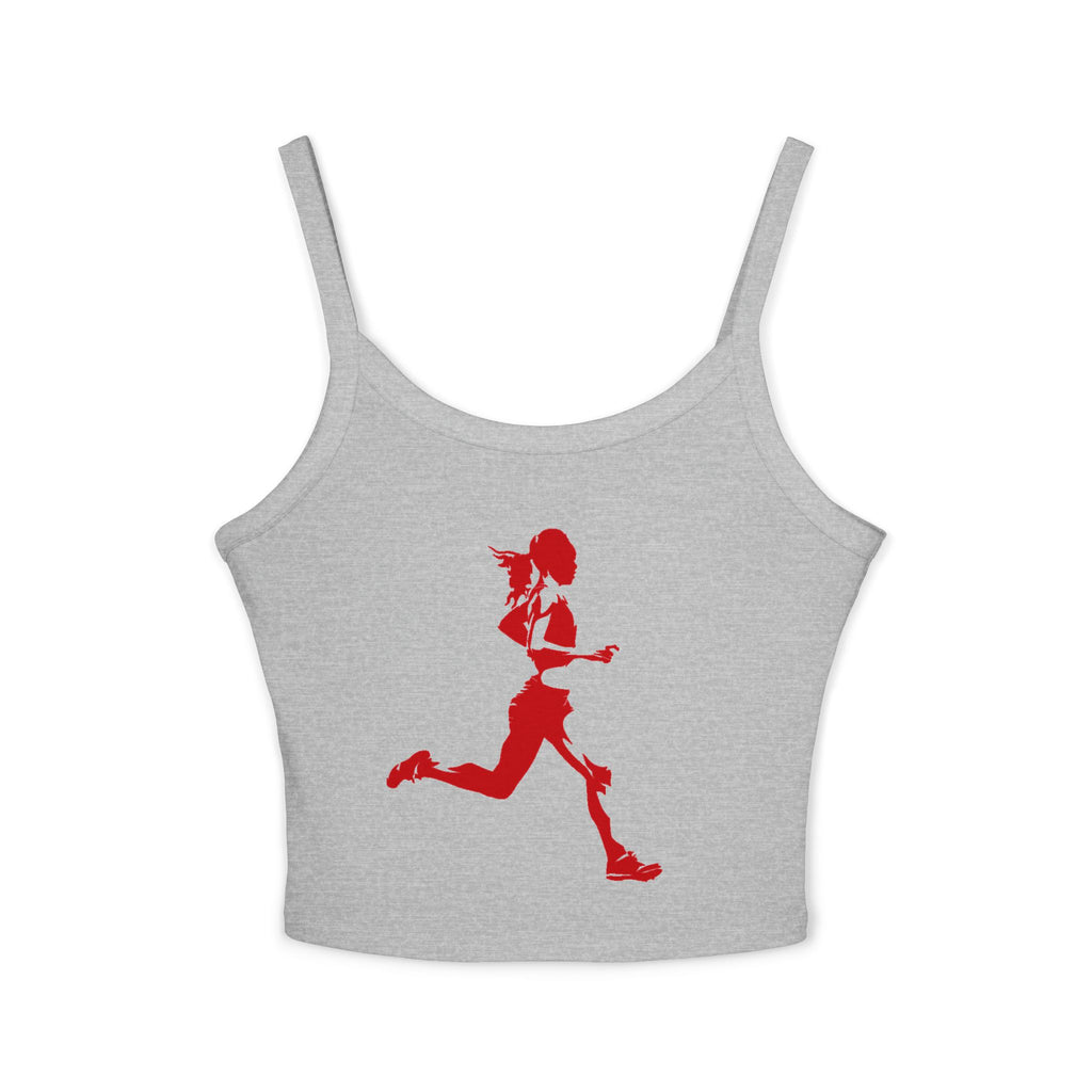 Running Woman Tank Top, Athletic Workout Top, Fitness Sleeveless Shirt, Jogging Muscle Tee, Exercise Gym Cami