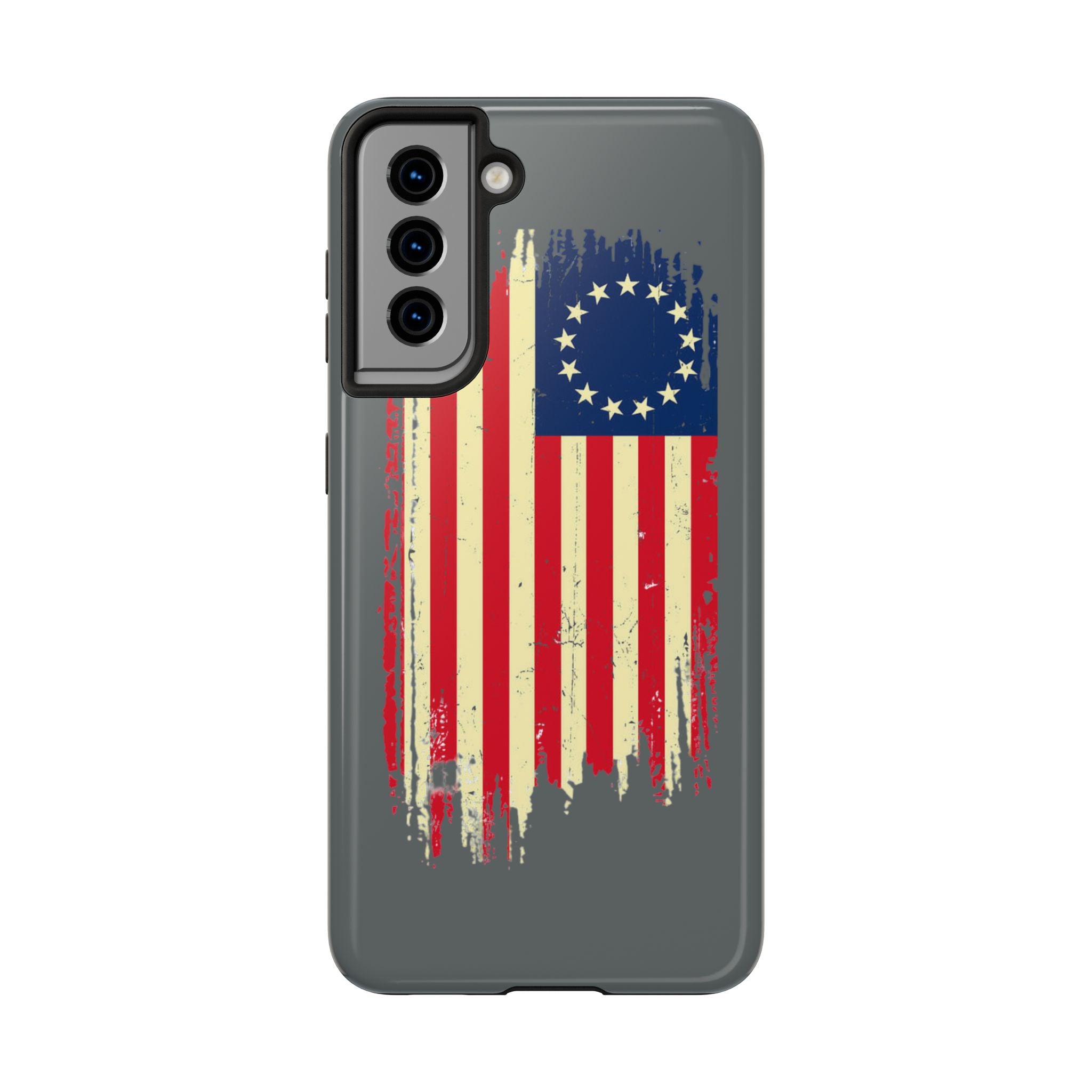 Patriotic Phone Cases with Vintage Flag Design, Tough Case for Independence Day, Memorial Day, 4th of July, Gift for Veterans, USA Pride