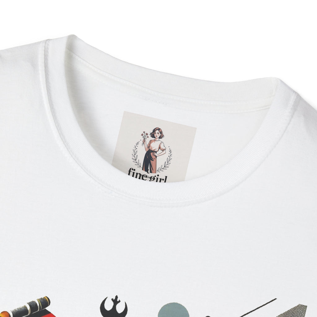 Star Wars Movie Themed T-Shirt Unisex Softstyle T-Shirt