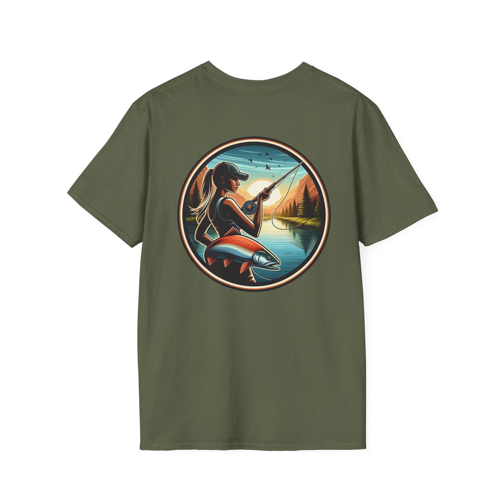 Patriotic Fishing t-shirt, American Flag Tee, 4th of July Shirt, USA Independence Day Top, Patriotic Graphic Tee, Unisex Patriotic