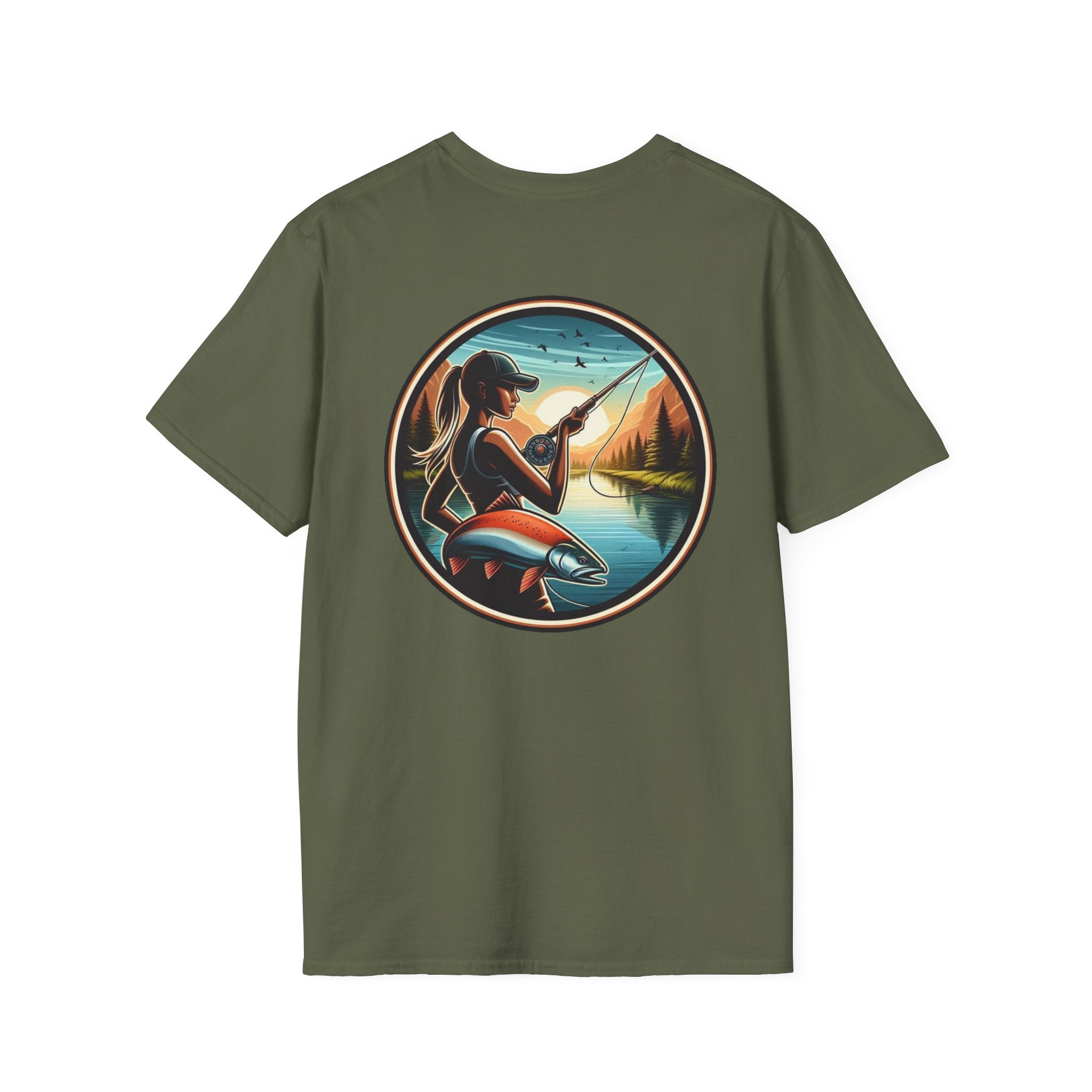 Patriotic Fishing t-shirt, American Flag Tee, 4th of July Shirt, USA Independence Day Top, Patriotic Graphic Tee, Unisex Patriotic