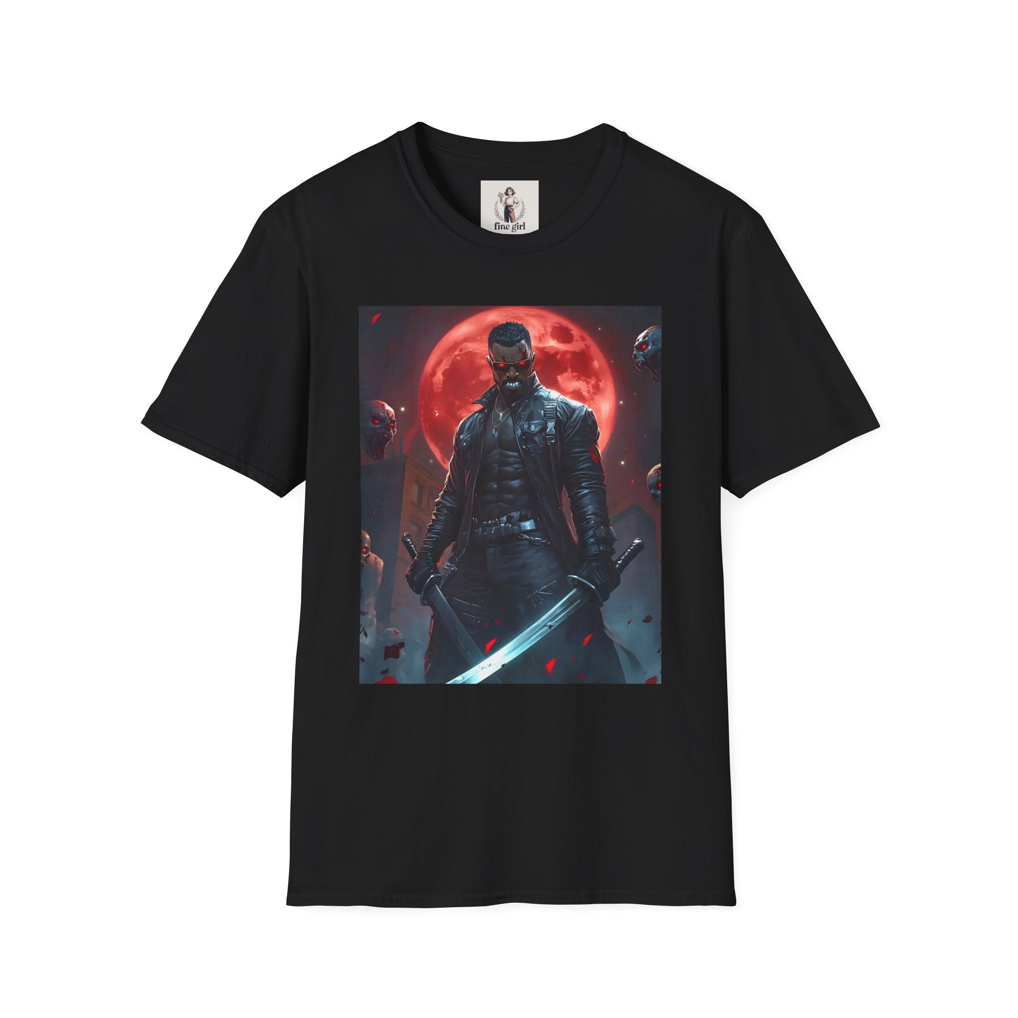 Blade Superhero Marvel Unisex Softstyle T-Shirt, Comic Book Tee, Geeky Clothing, Cosplay Costume Top