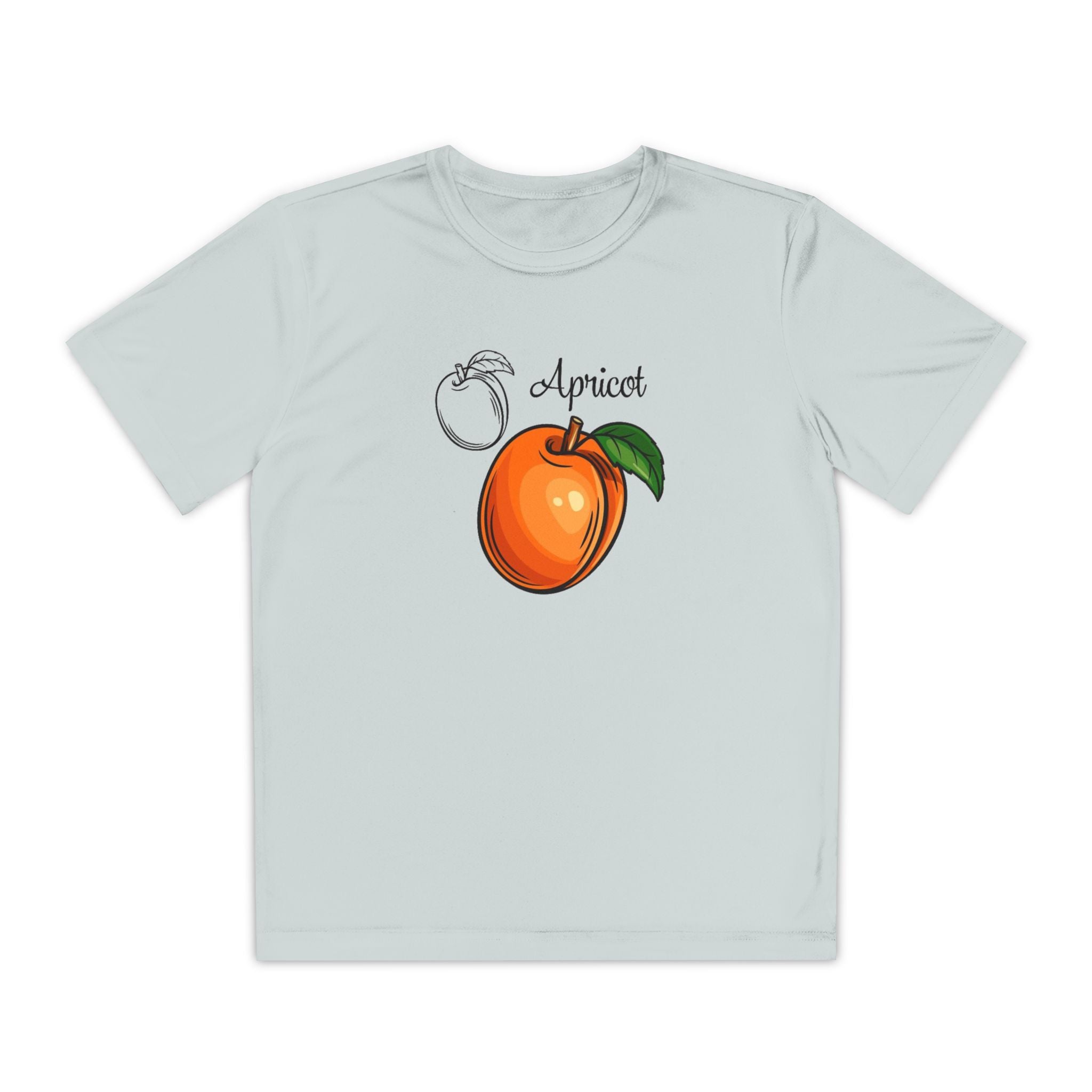 Apricot Youth T-Shirt Sports Graphic Tee, Cool Athletic Shirt for Kids, Perfect for Sports Events, Team Spirit