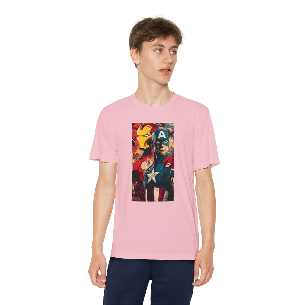 Advengers Youth T-Shirt Sports Graphic Tee, Cool Athletic Shirt for Kids, Perfect for Sports Events, Team Spirit