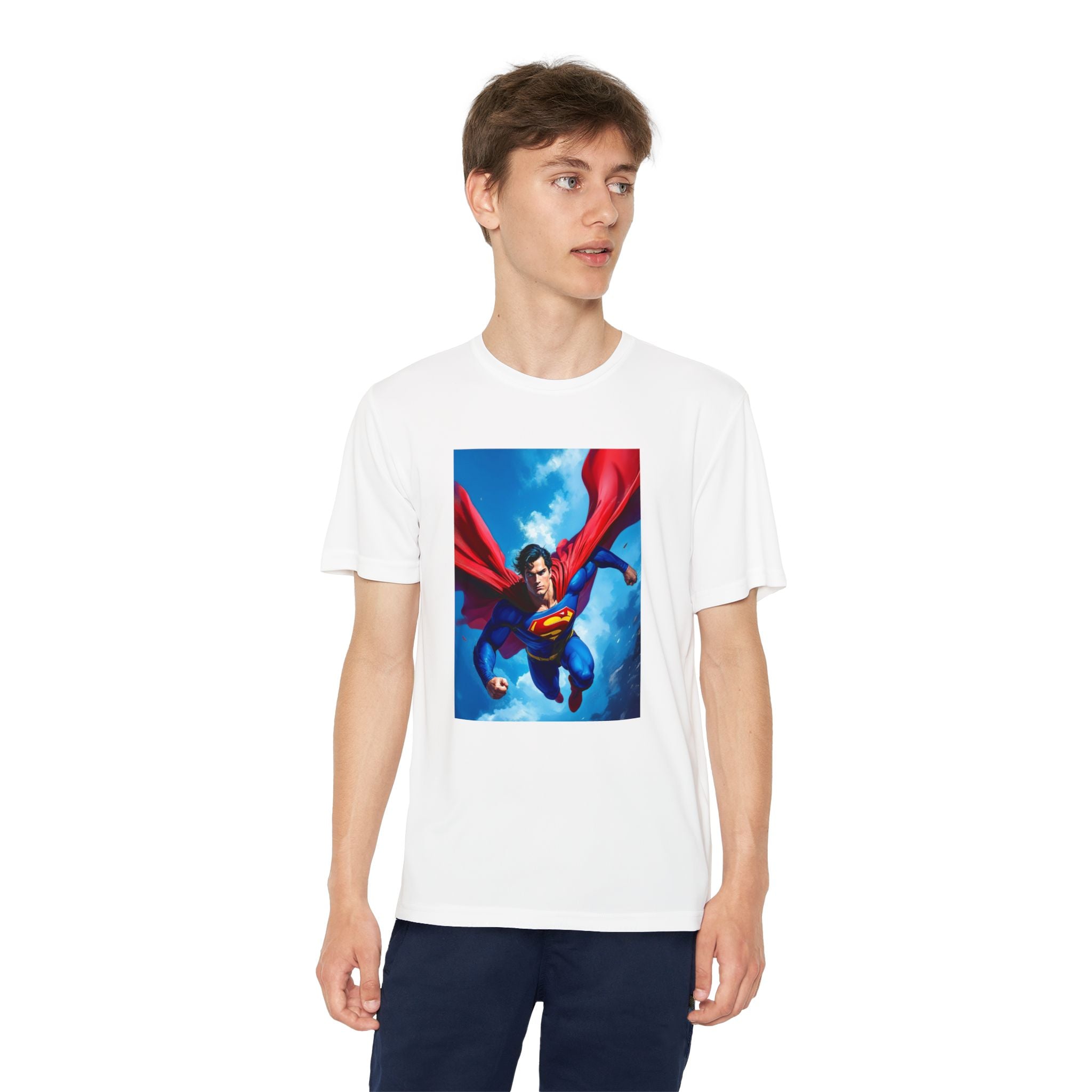 Superman Superhero Marvel T-Shirt, Youth Competitor Tee,  Kids Comic Book Hero Top, Children's Graphic Tee, Youth Super Power T-Shirt