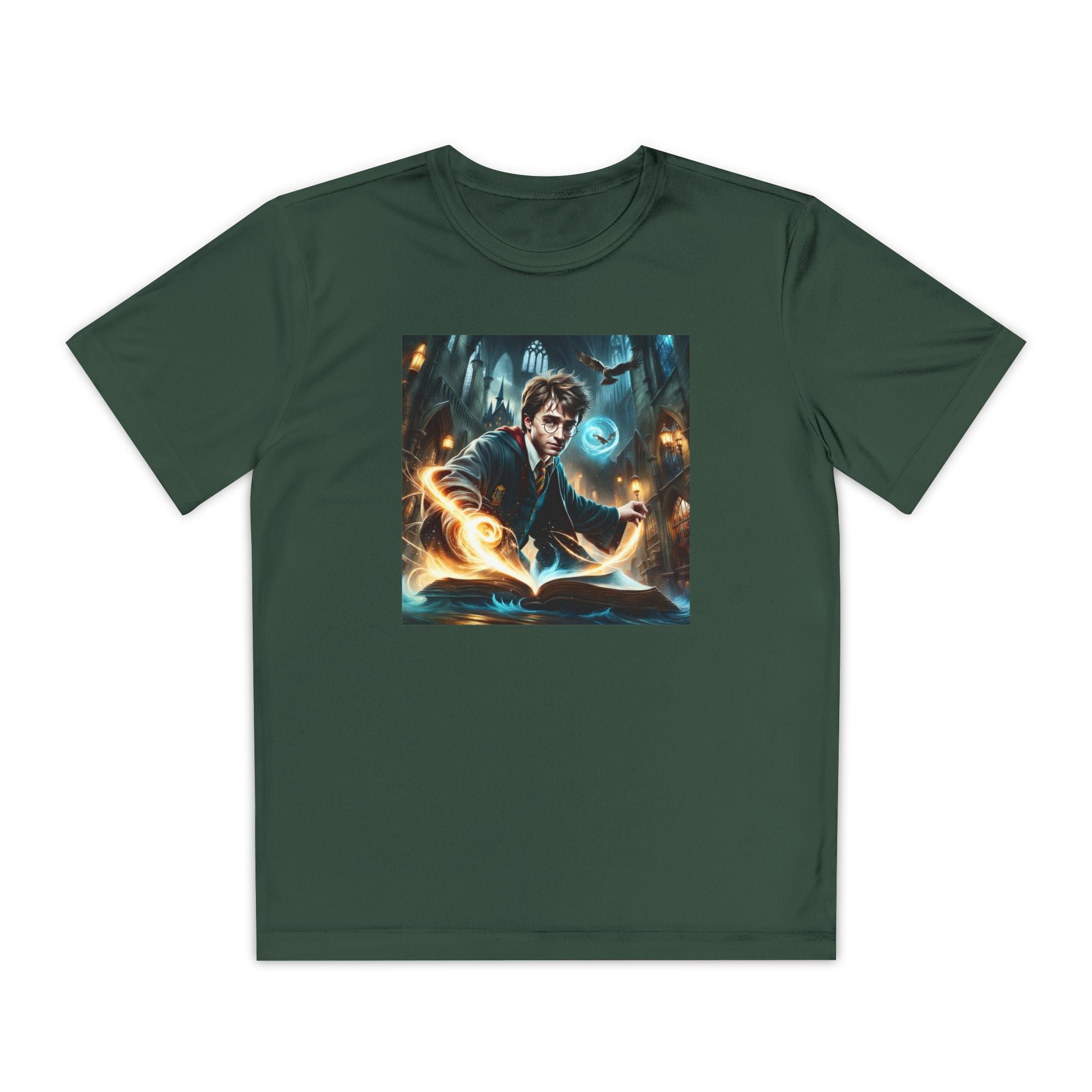 Youth Competitor Tee - Harry Potter, Wizard School Shirt, Magical Kids Top, Hogwarts Fan Gift, Sorcerer's Stone T-Shirt