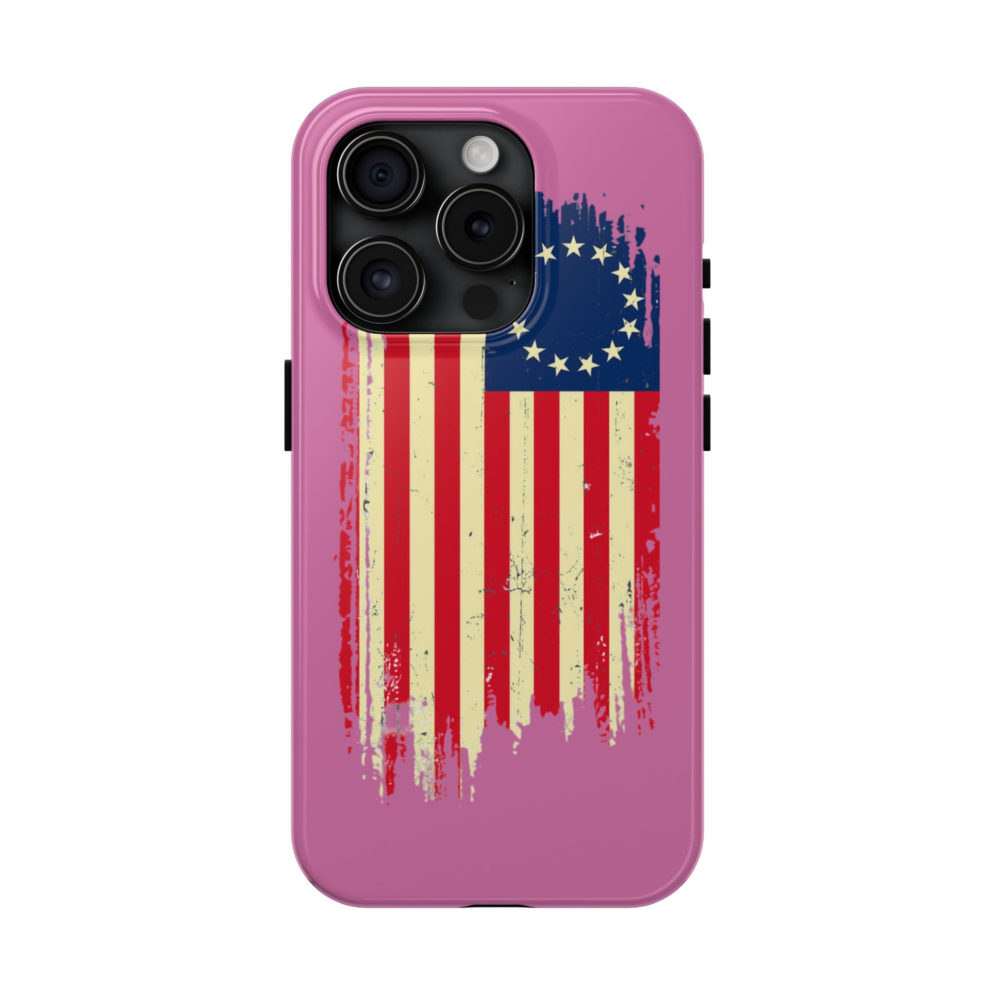 Patriotic Phone Cases with Vintage Flag Design, Tough Case for Independence Day, Memorial Day, 4th of July, Gift for Veterans, USA Pride