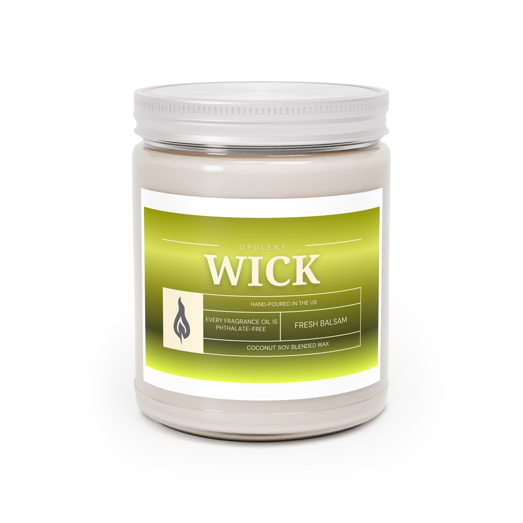 Soy Candles, OPULENT Wick, Hand-poured in the US, White Lid, 9oz, Aromatherapy, Relaxation, Home Decor, Gift, Scented Candles