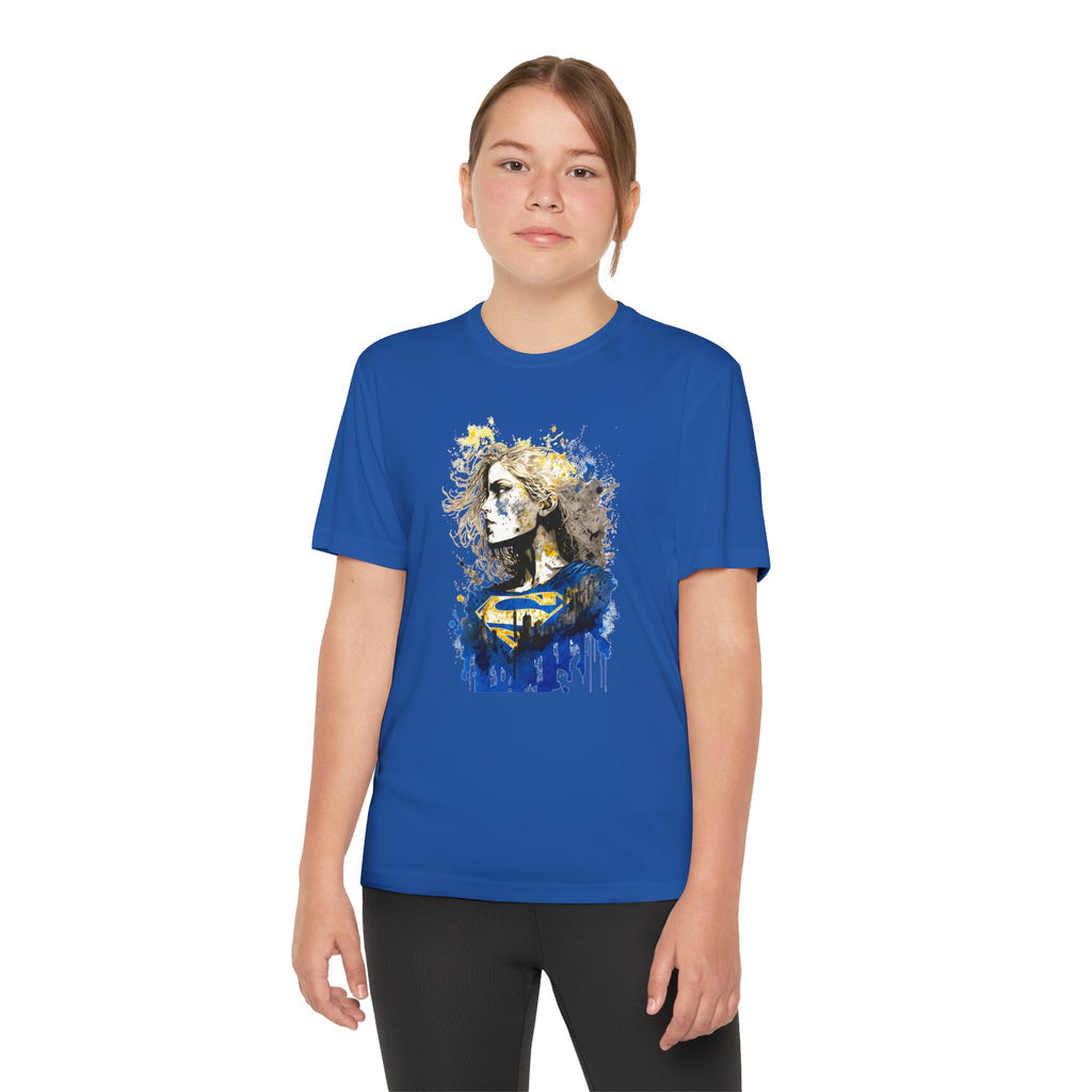 Superhero Youth T-Shirt Sports Graphic Tee, Cool Athletic Shirt for Kids