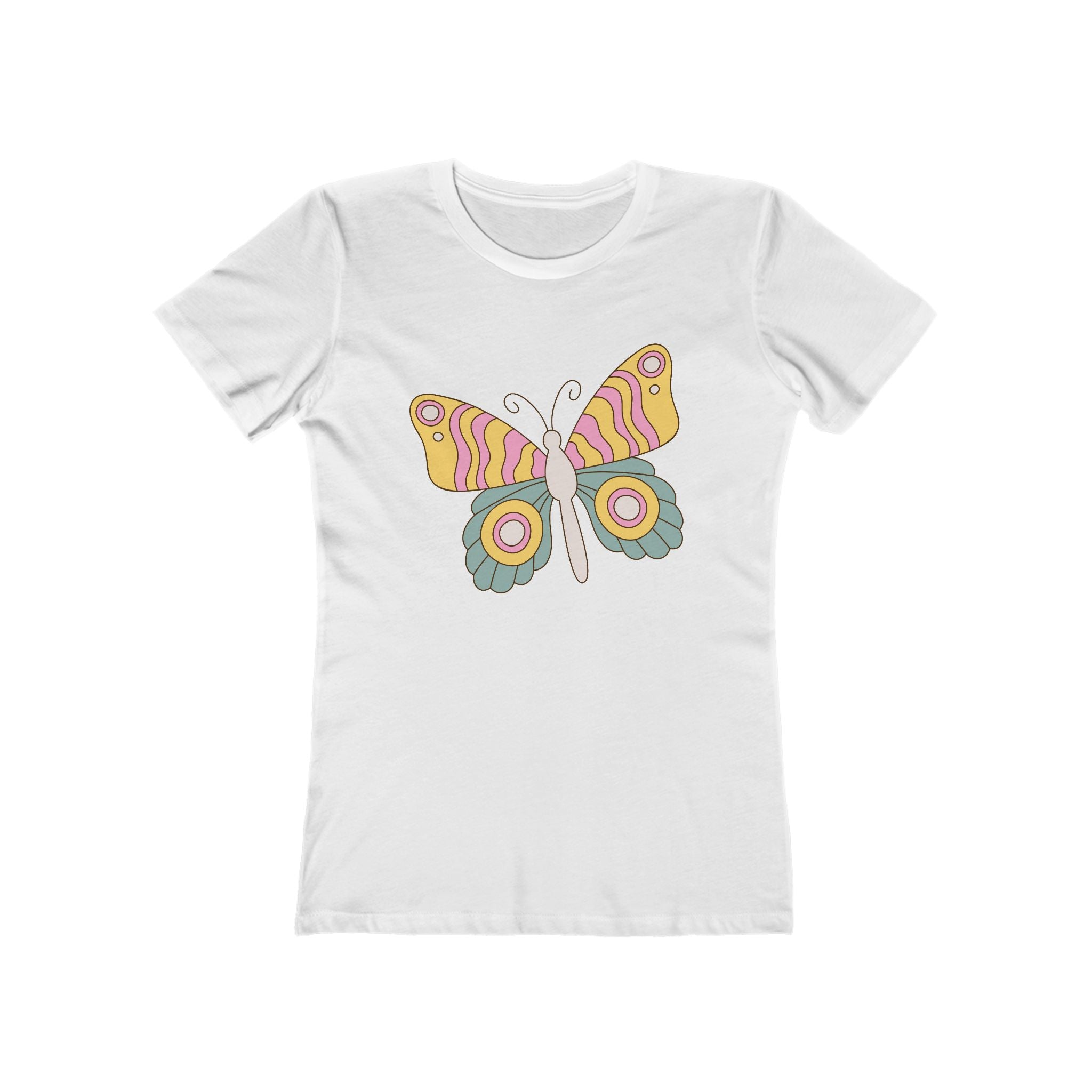 Butterfly Women's Tshirt, Butterfly Graphic Tee, Women's Butterfly Shirt, Butterfly Print Shirt, Boho Butterfly Tee