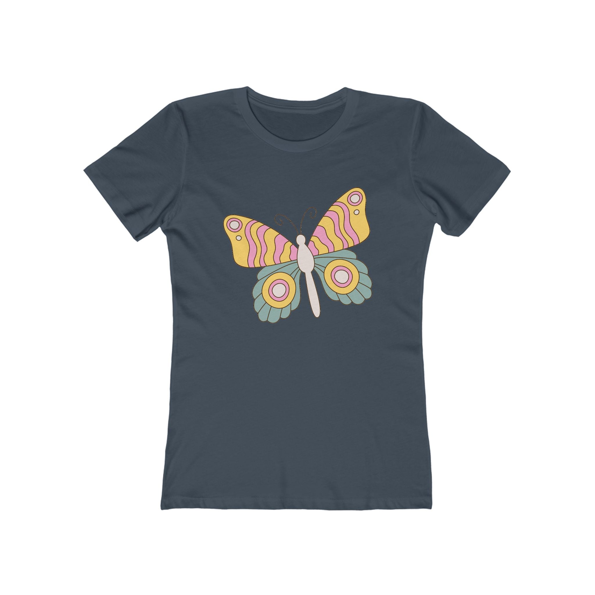 Butterfly Women's Tshirt, Butterfly Graphic Tee, Women's Butterfly Shirt, Butterfly Print Shirt, Boho Butterfly Tee