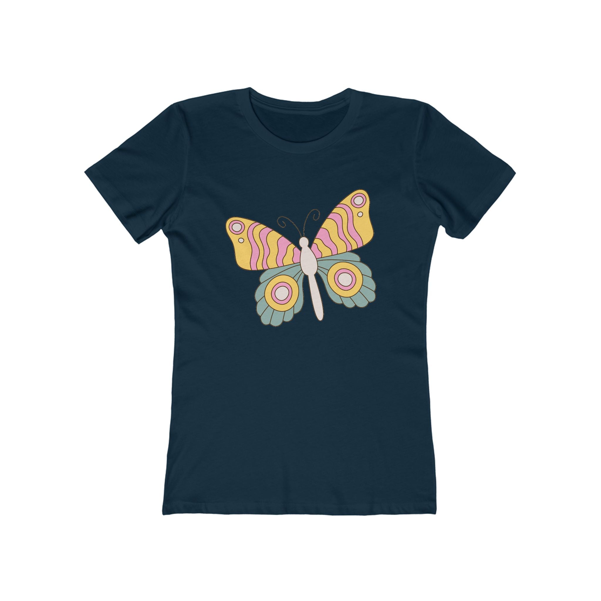 Butterfly Women's Tshirt, Butterfly Graphic Tee, Women's Butterfly Shirt, Butterfly Print Shirt, Boho Butterfly Tee