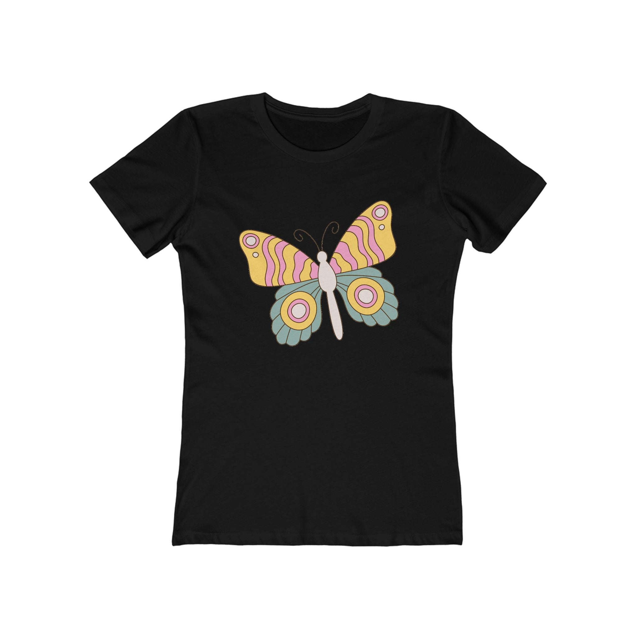 Butterfly Women's Tshirt, Butterfly Graphic Tee, Women's Butterfly Shirt, Butterfly Print Shirt, Boho Butterfly Tee