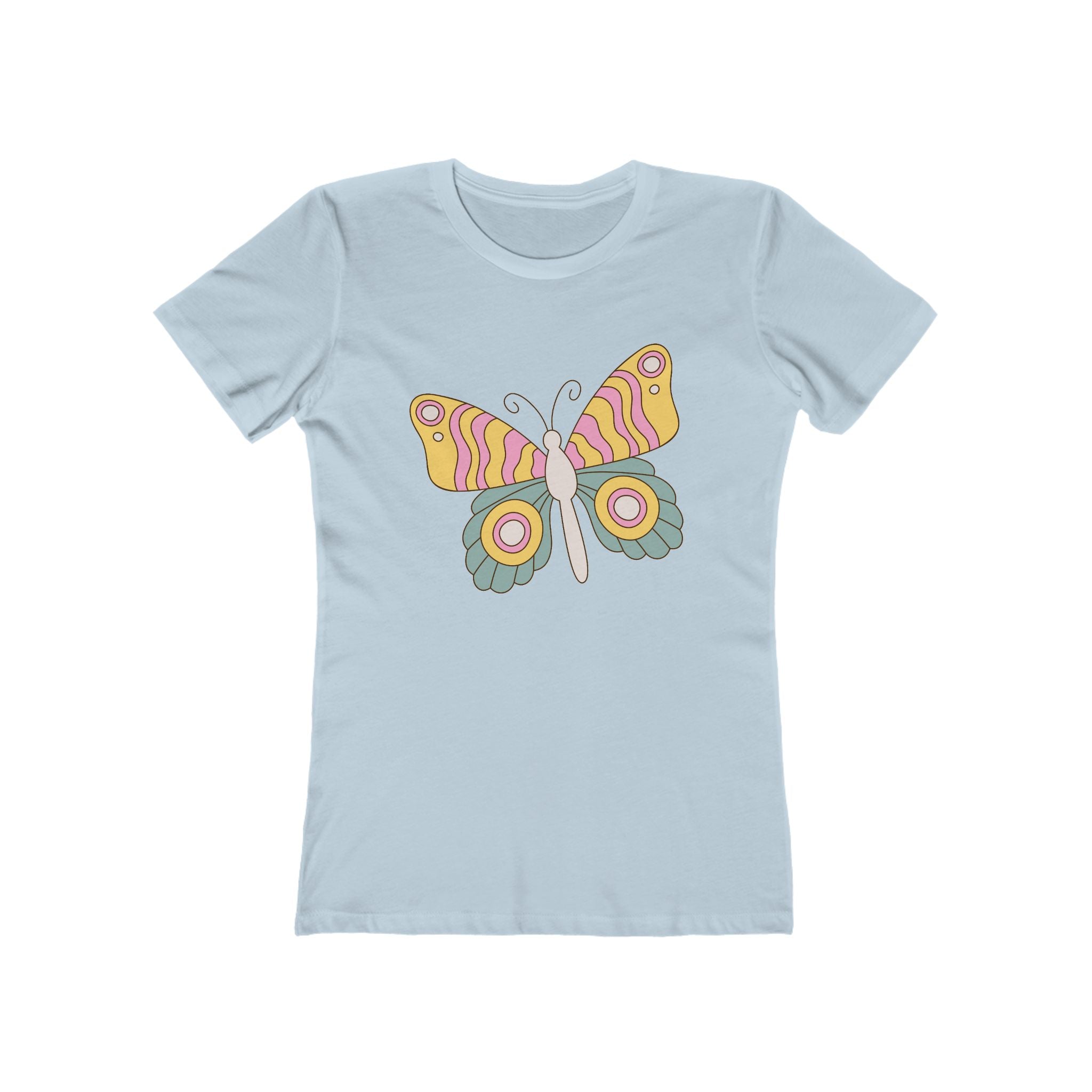 Butterfly Women's Tshirt, Butterfly Graphic Tee, Women's Butterfly Shirt, Butterfly Print Shirt, Boho Butterfly Tee