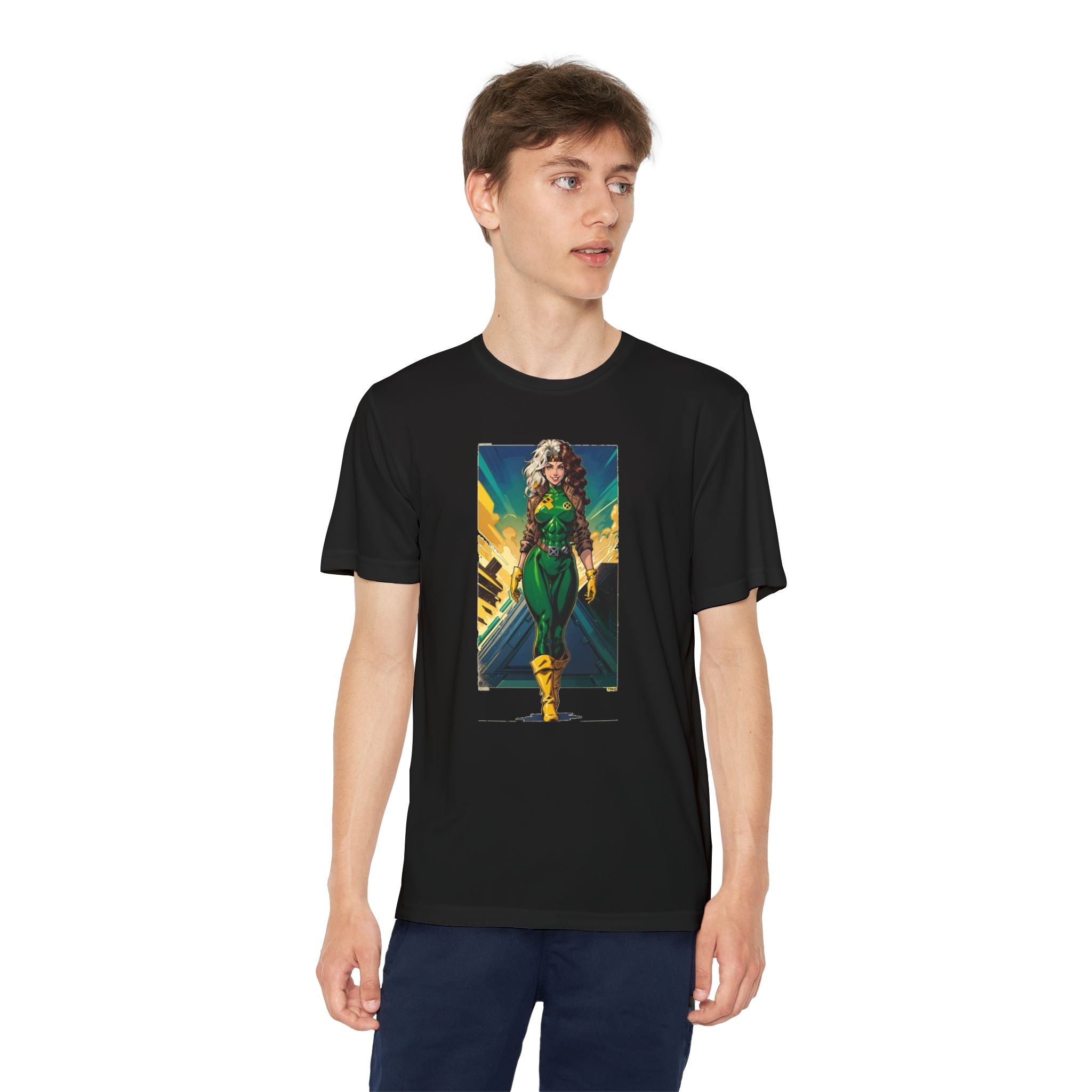 Superhero Youth T-Shirt Sports Graphic Tee, Cool Athletic Shirt for Kids