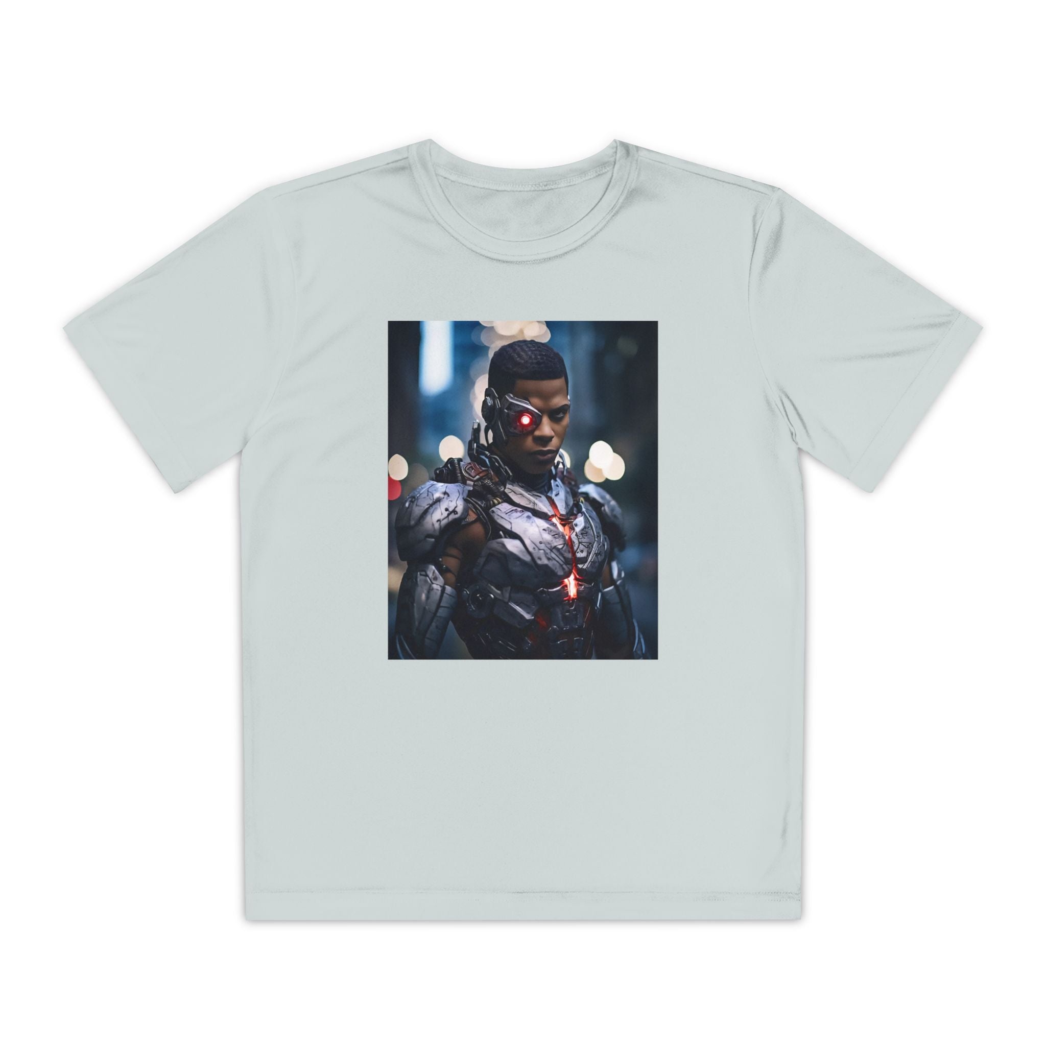 Cyborg Superhero Marvel Patriotic, Kids Graphic T-Shirt, Boys Hero Top, Girls Comic Book Clothing, Birthday