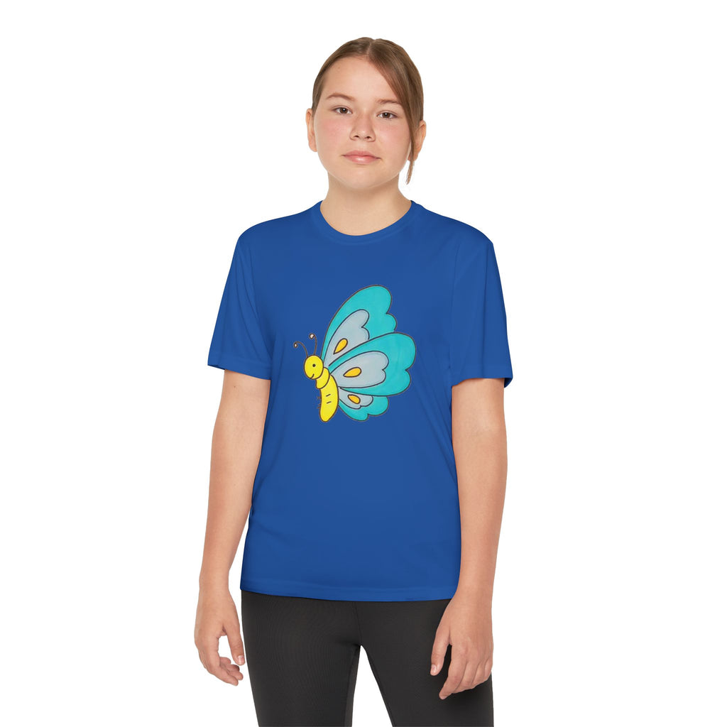 Butterffy Youth T-Shirt Sports Graphic Tee, Cool Athletic Shirt for Kids, Perfect for Sports Events, Team Spirit
