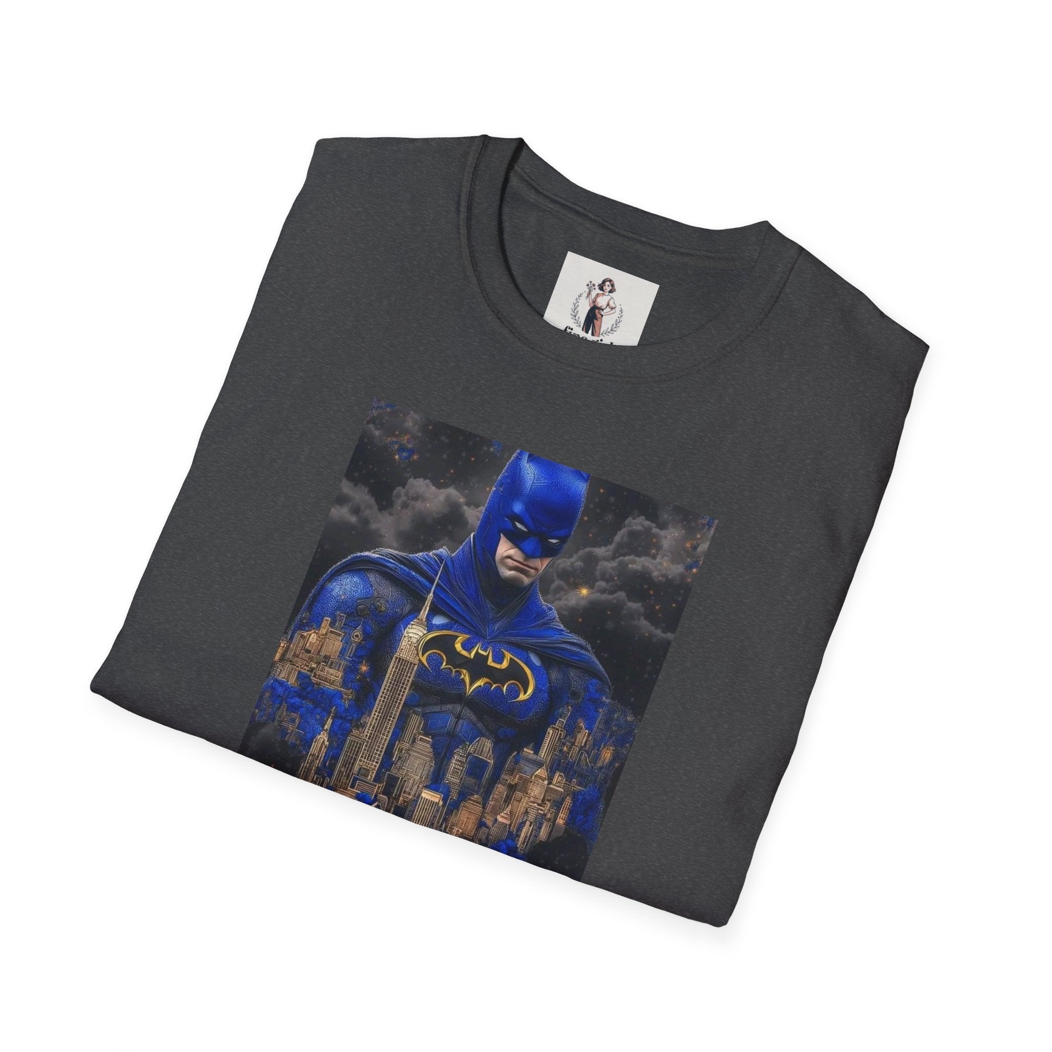 Batman Marvel Unisex Softstyle T-Shirt, Comic Book Tee, Geeky Clothing, Cosplay Costume Top