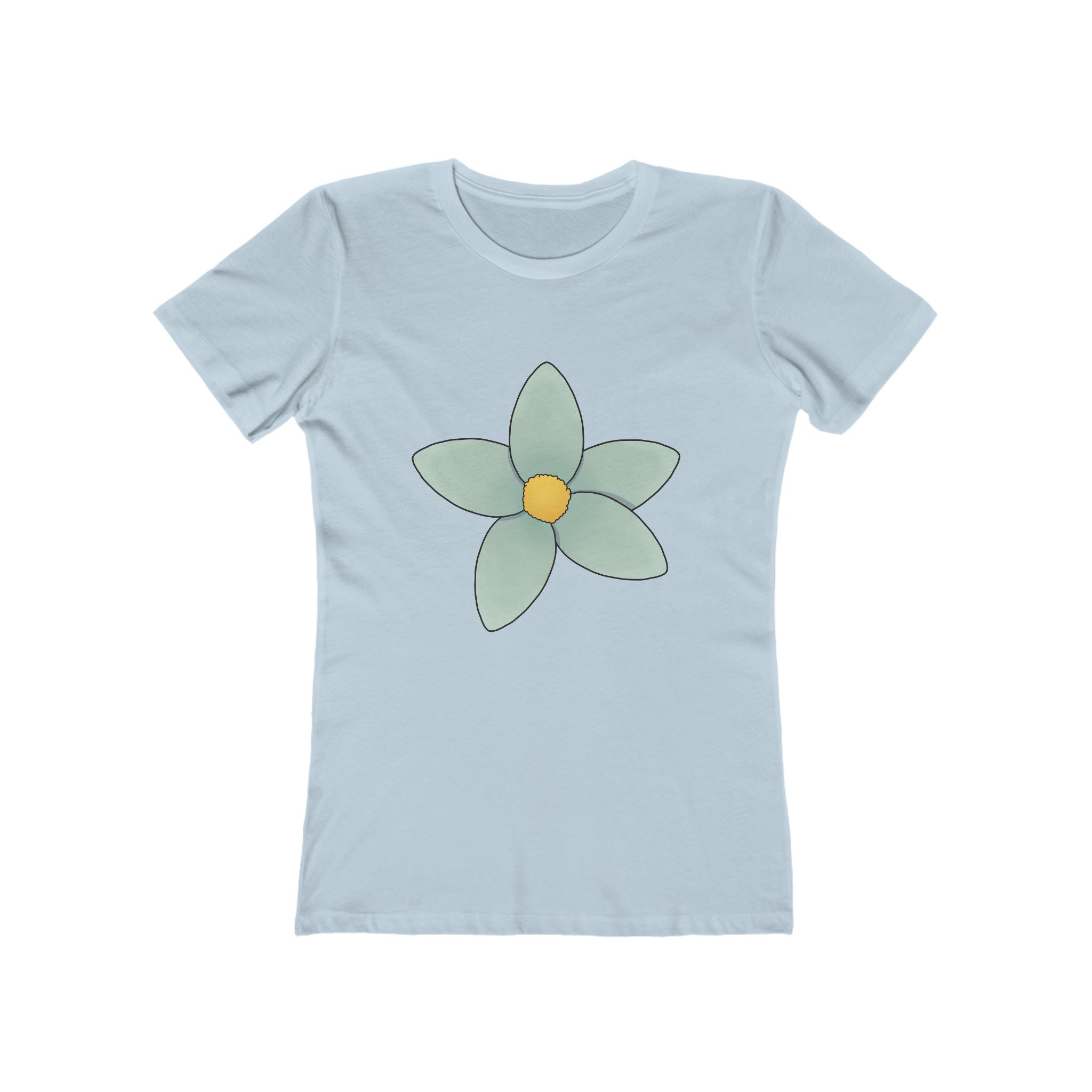 Flower Women's Tshirt, Floral Graphic Tee, Casual Top for Her, Spring Blossom Shirt, Botanical Print Blouse