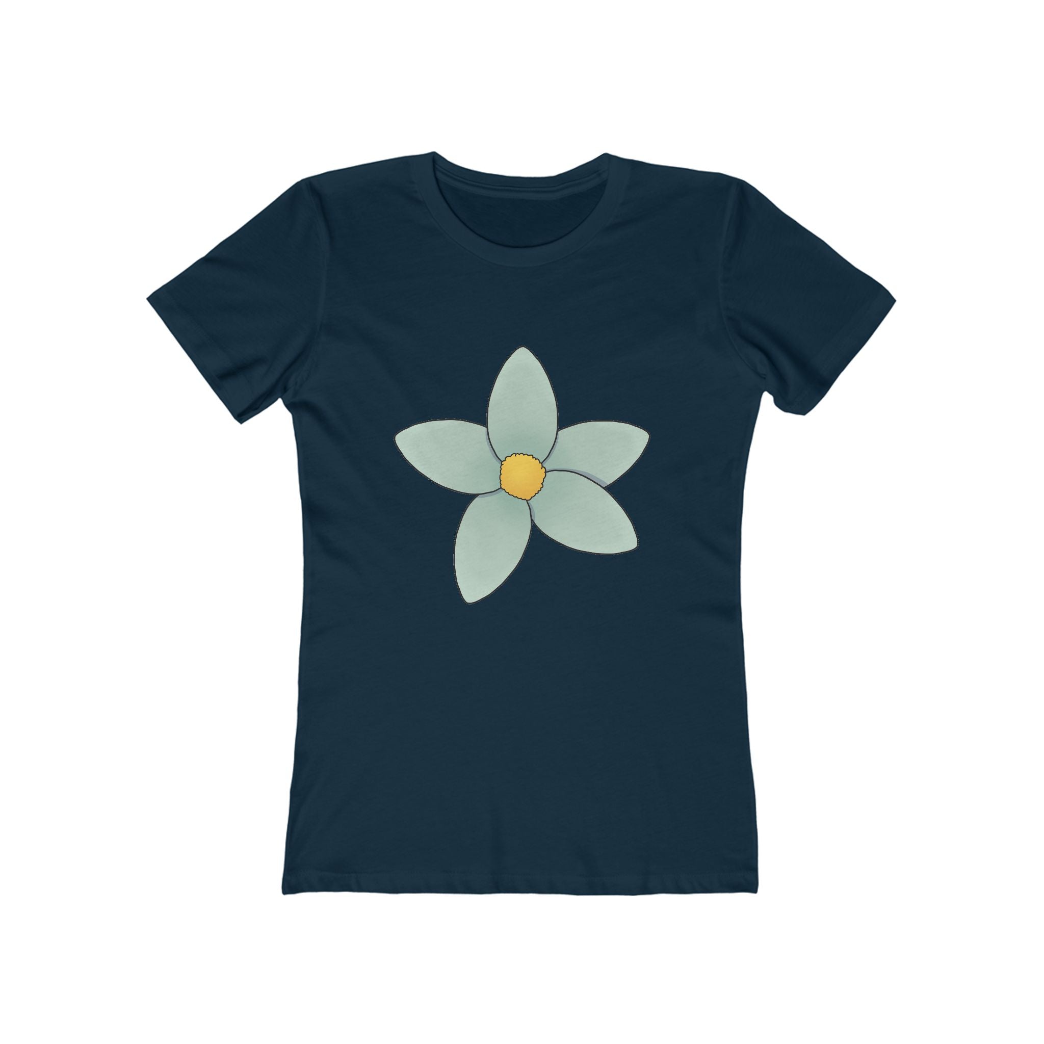 Flower Women's Tshirt, Floral Graphic Tee, Casual Top for Her, Spring Blossom Shirt, Botanical Print Blouse