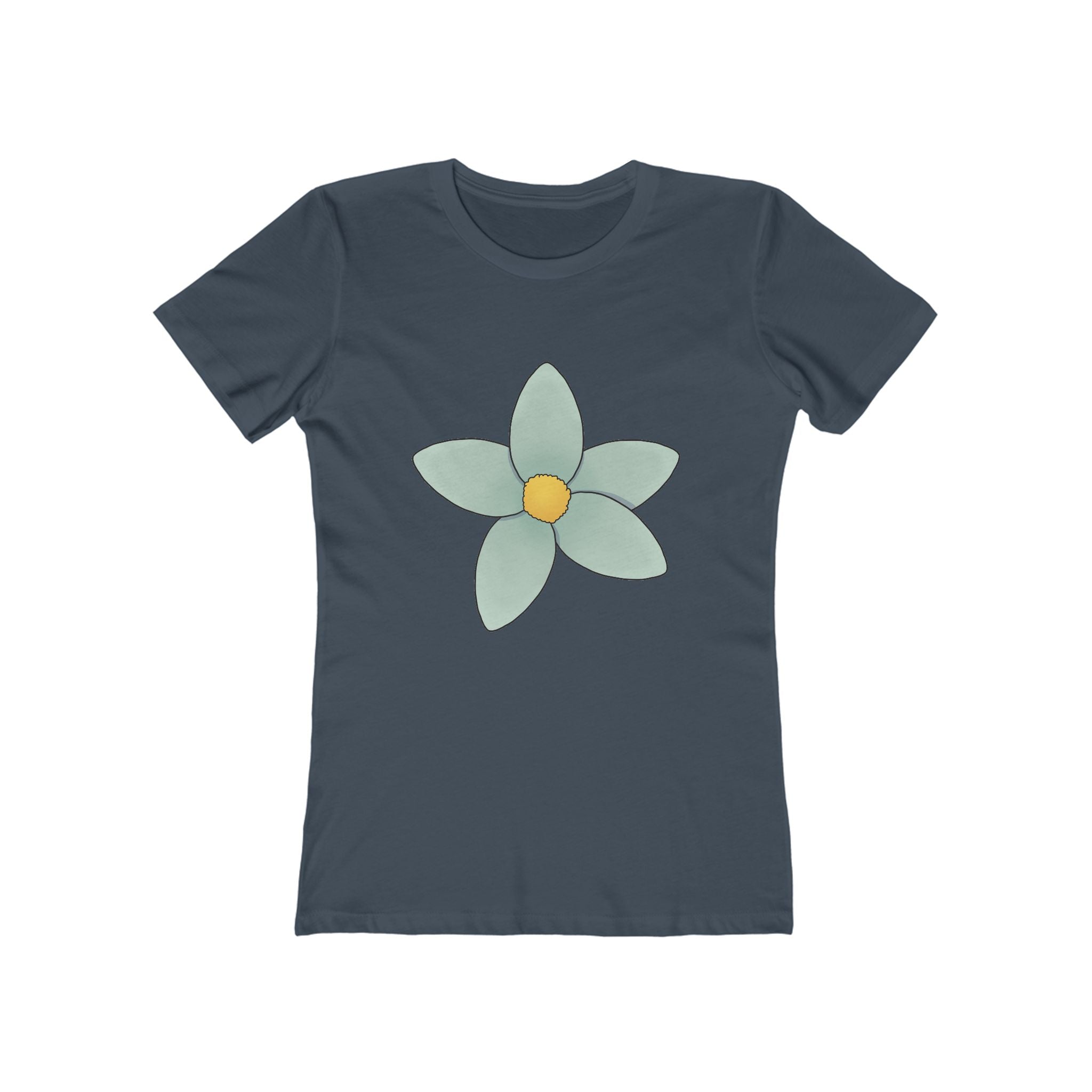 Flower Women's Tshirt, Floral Graphic Tee, Casual Top for Her, Spring Blossom Shirt, Botanical Print Blouse