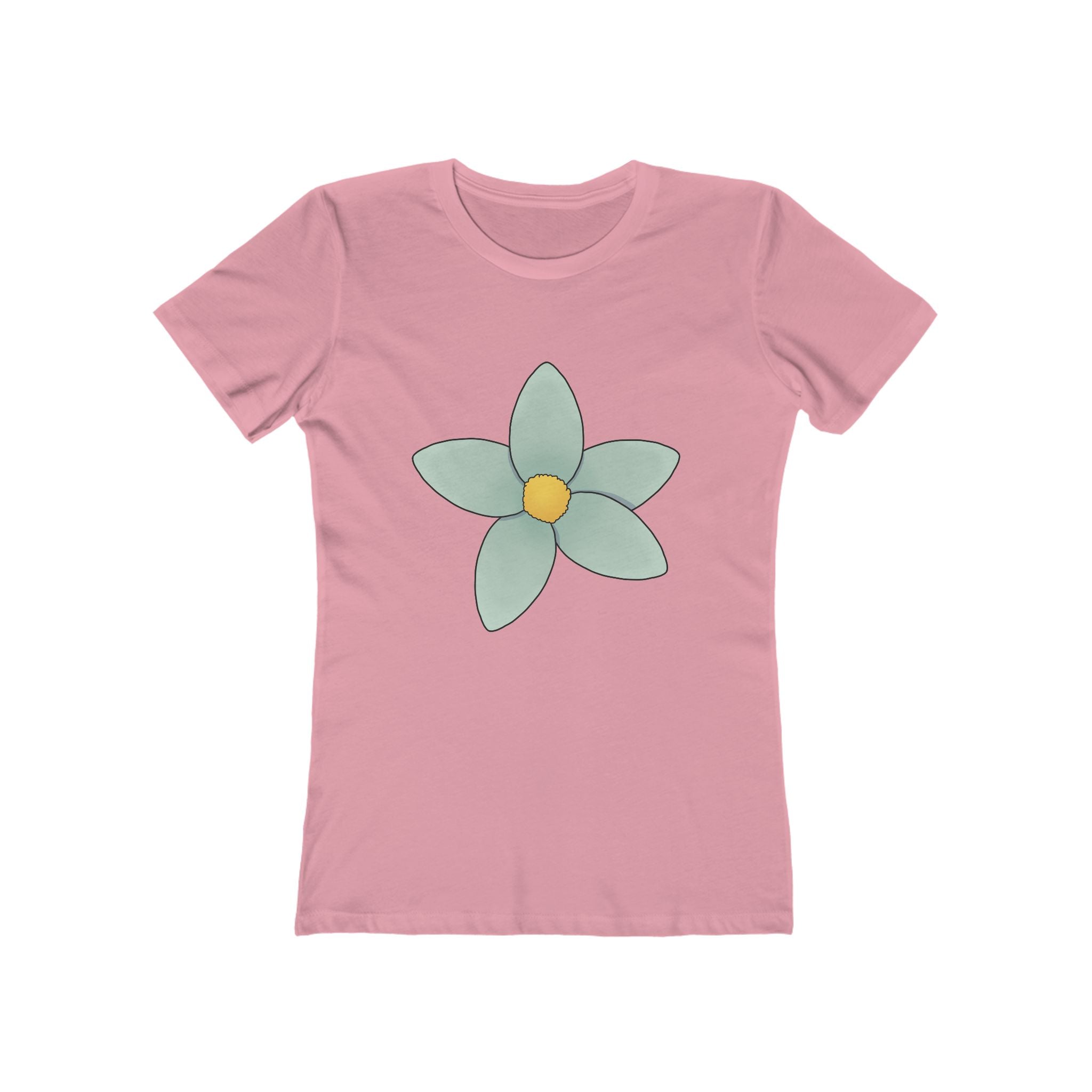 Flower Women's Tshirt, Floral Graphic Tee, Casual Top for Her, Spring Blossom Shirt, Botanical Print Blouse