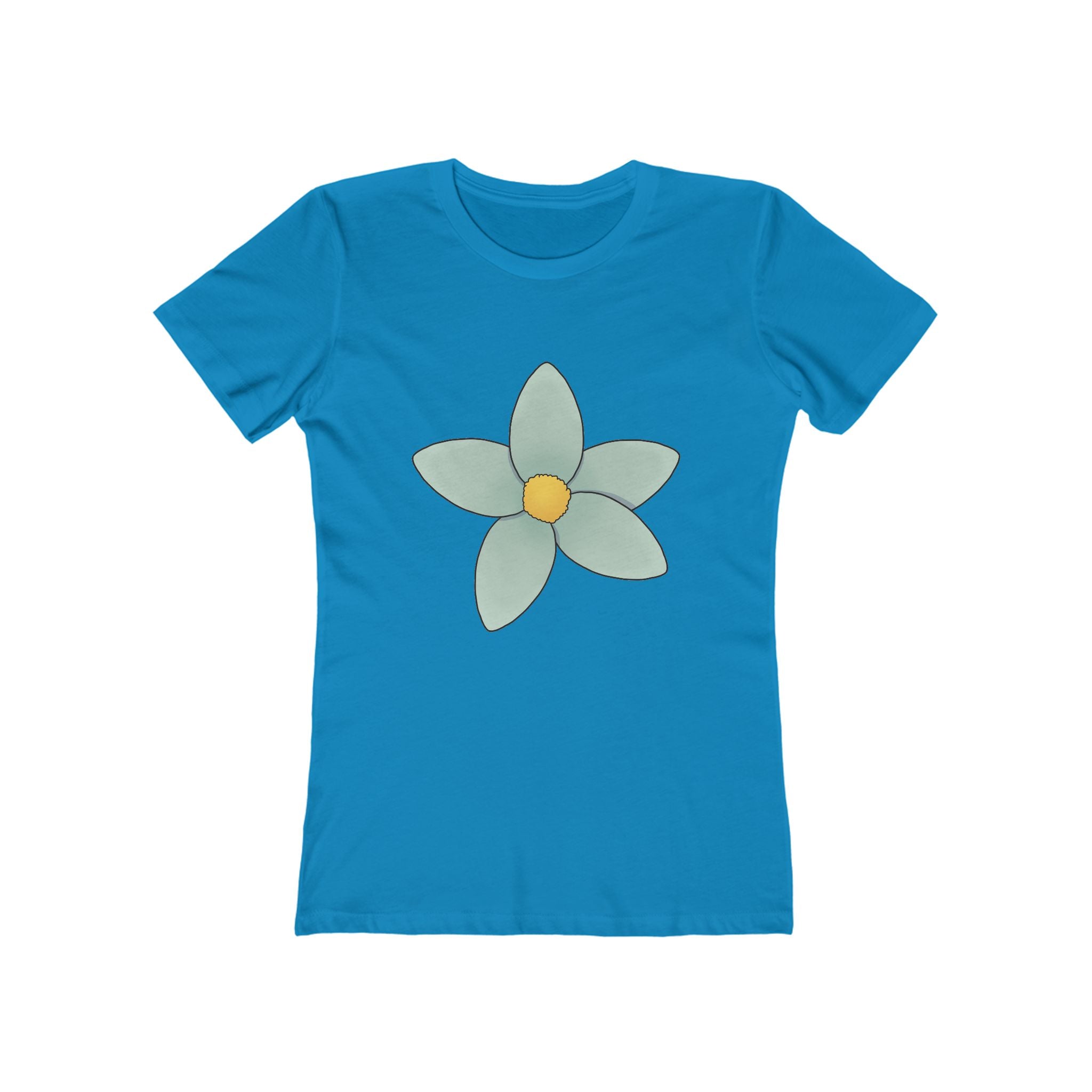 Flower Women's Tshirt, Floral Graphic Tee, Casual Top for Her, Spring Blossom Shirt, Botanical Print Blouse