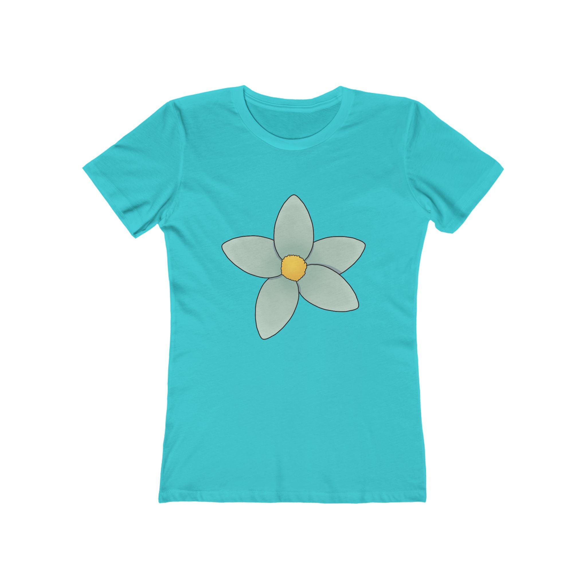 Flower Women's Tshirt, Floral Graphic Tee, Casual Top for Her, Spring Blossom Shirt, Botanical Print Blouse