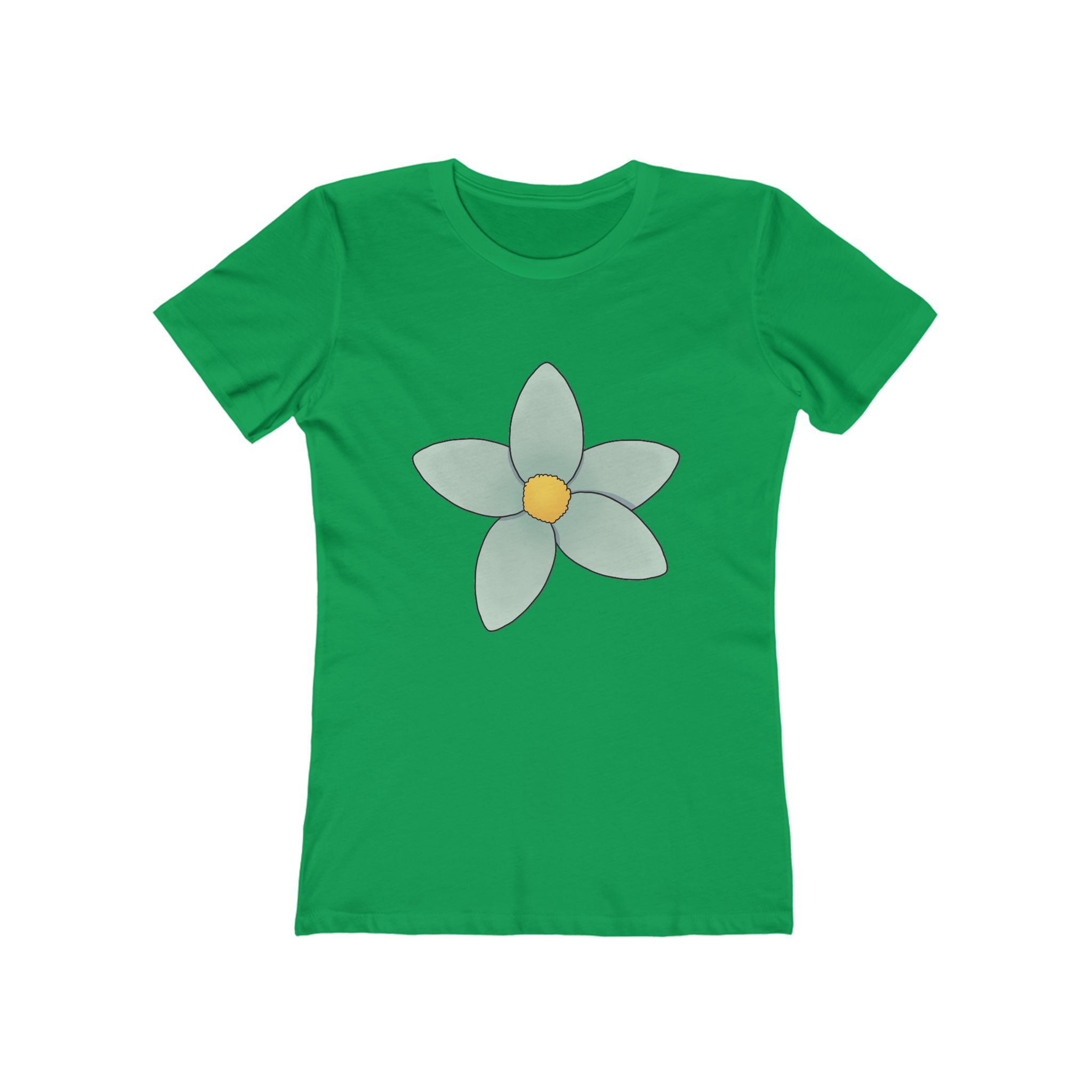 Flower Women's Tshirt, Floral Graphic Tee, Casual Top for Her, Spring Blossom Shirt, Botanical Print Blouse