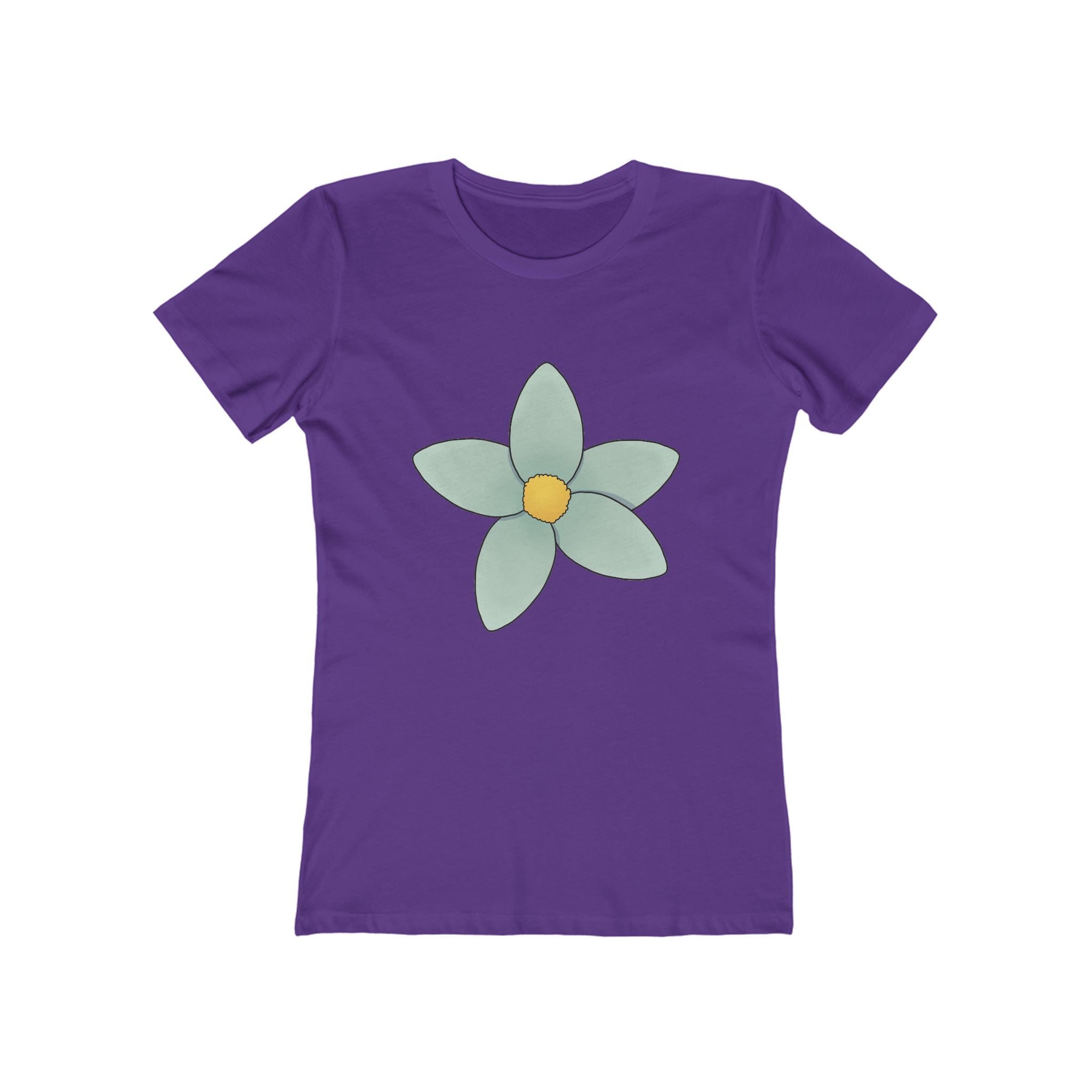 Flower Women's Tshirt, Floral Graphic Tee, Casual Top for Her, Spring Blossom Shirt, Botanical Print Blouse