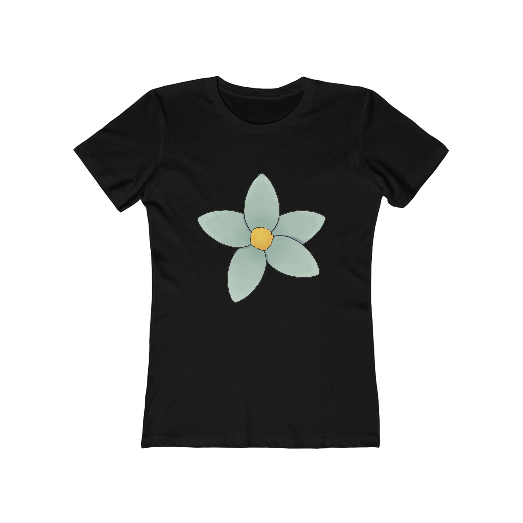 Flower Women's Tshirt, Floral Graphic Tee, Casual Top for Her, Spring Blossom Shirt, Botanical Print Blouse