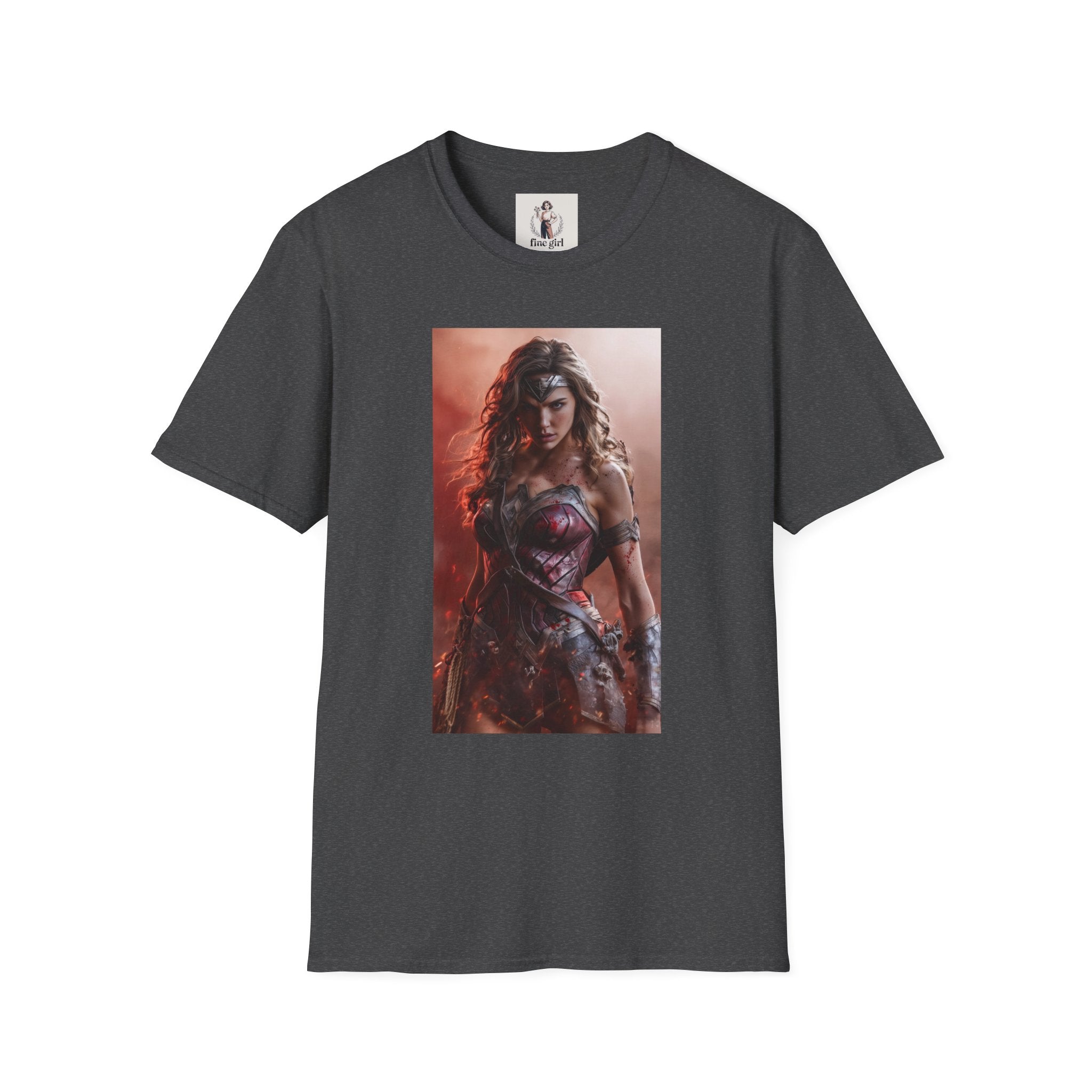 Wonder Woman Marvel Unisex Softstyle T-Shirt, Comic Book Tee, Geeky Clothing, Cosplay Costume Top