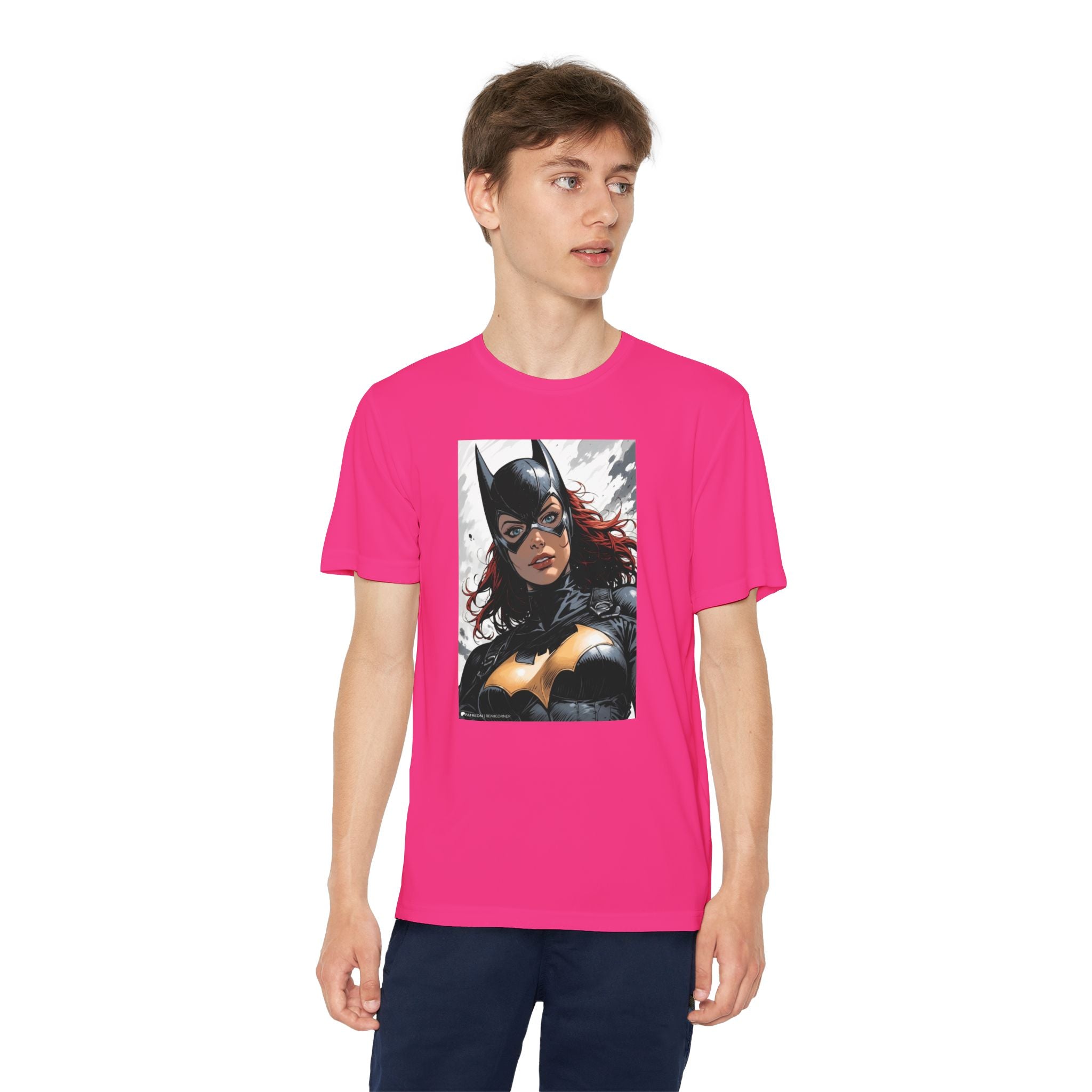 Superhero Youth T-Shirt Sports Graphic Tee, Cool Athletic Shirt for Kids